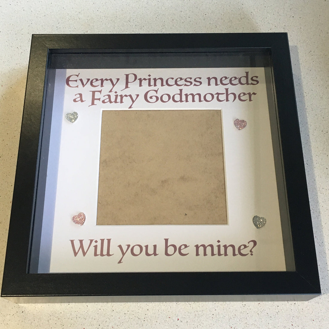 Fairy Godmother Proposal Frame - Godmother Christening Gift