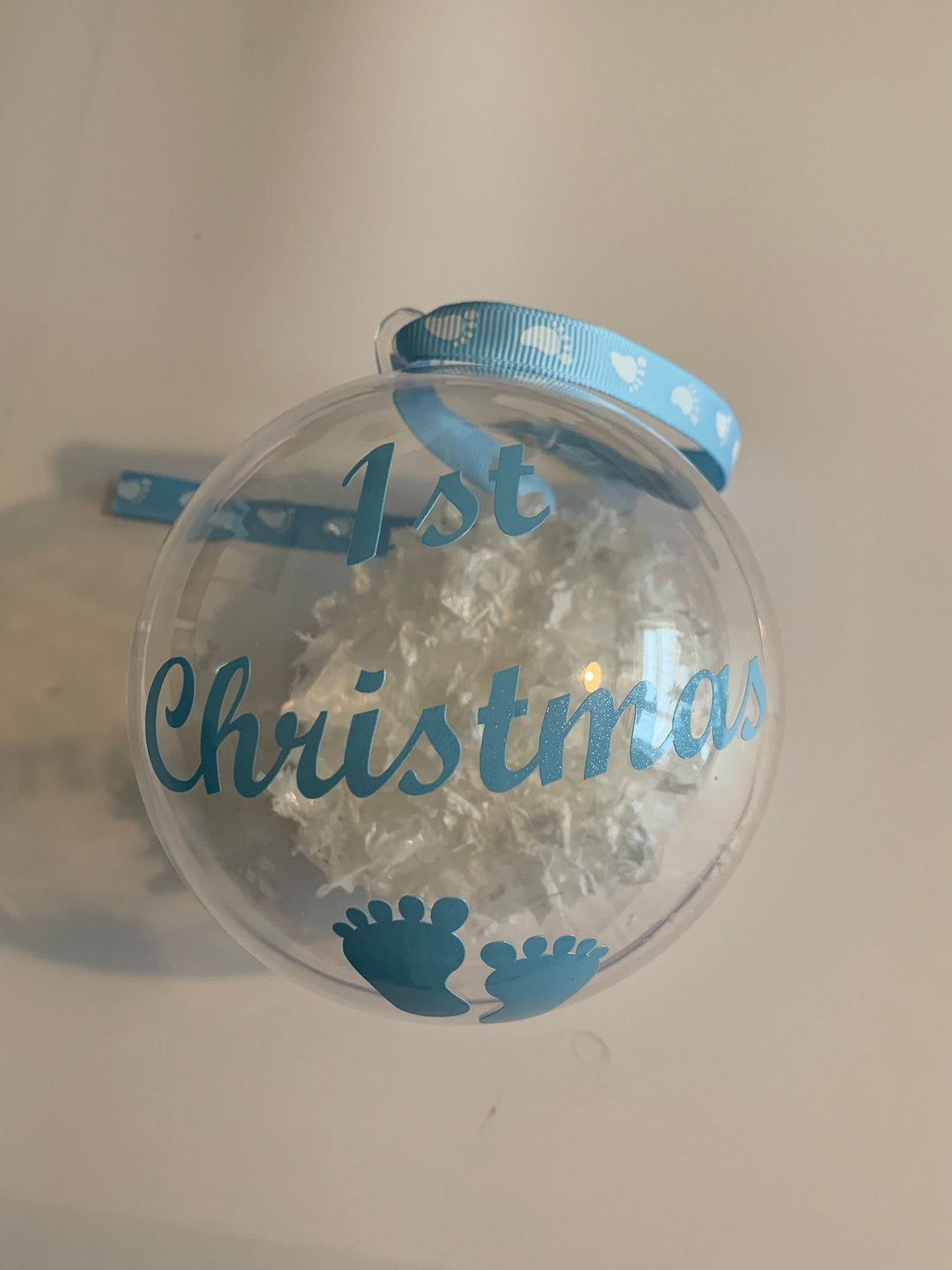 Baby's First Christmas Bauble | Filled Acrylic Christmas Decoration | Personalised