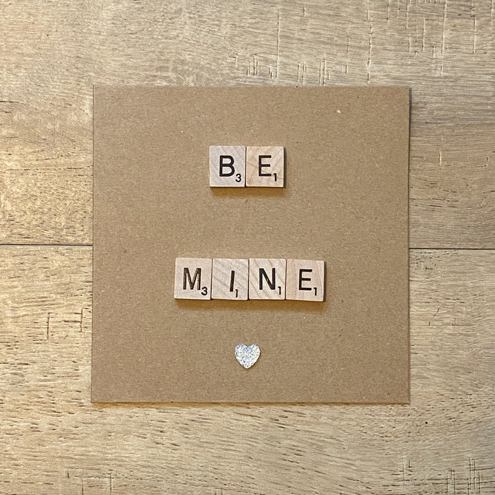 Funny Scrabble Tile Birthday Card, Rude Message (6x6")