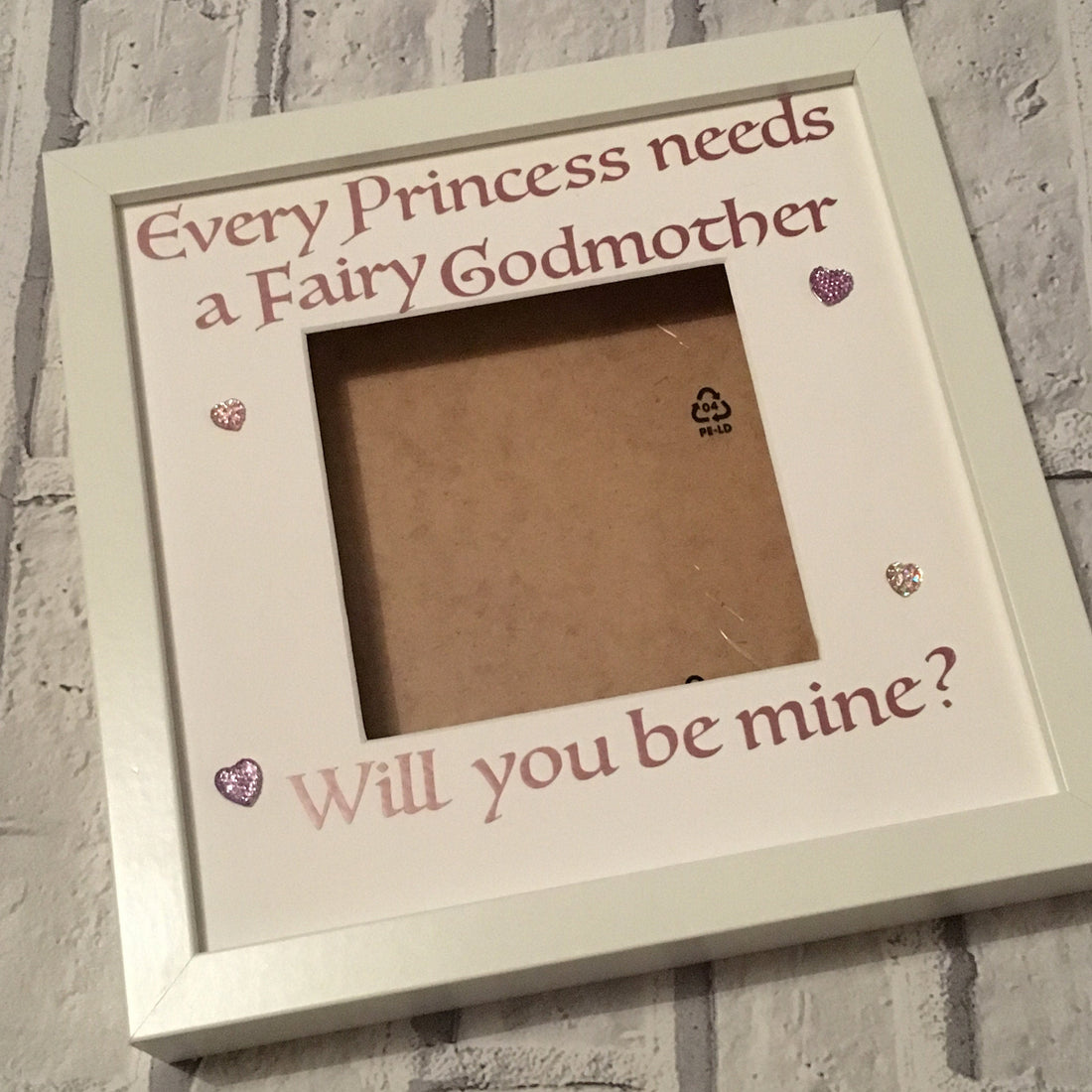 Fairy Godmother Proposal Frame - Godmother Christening Gift