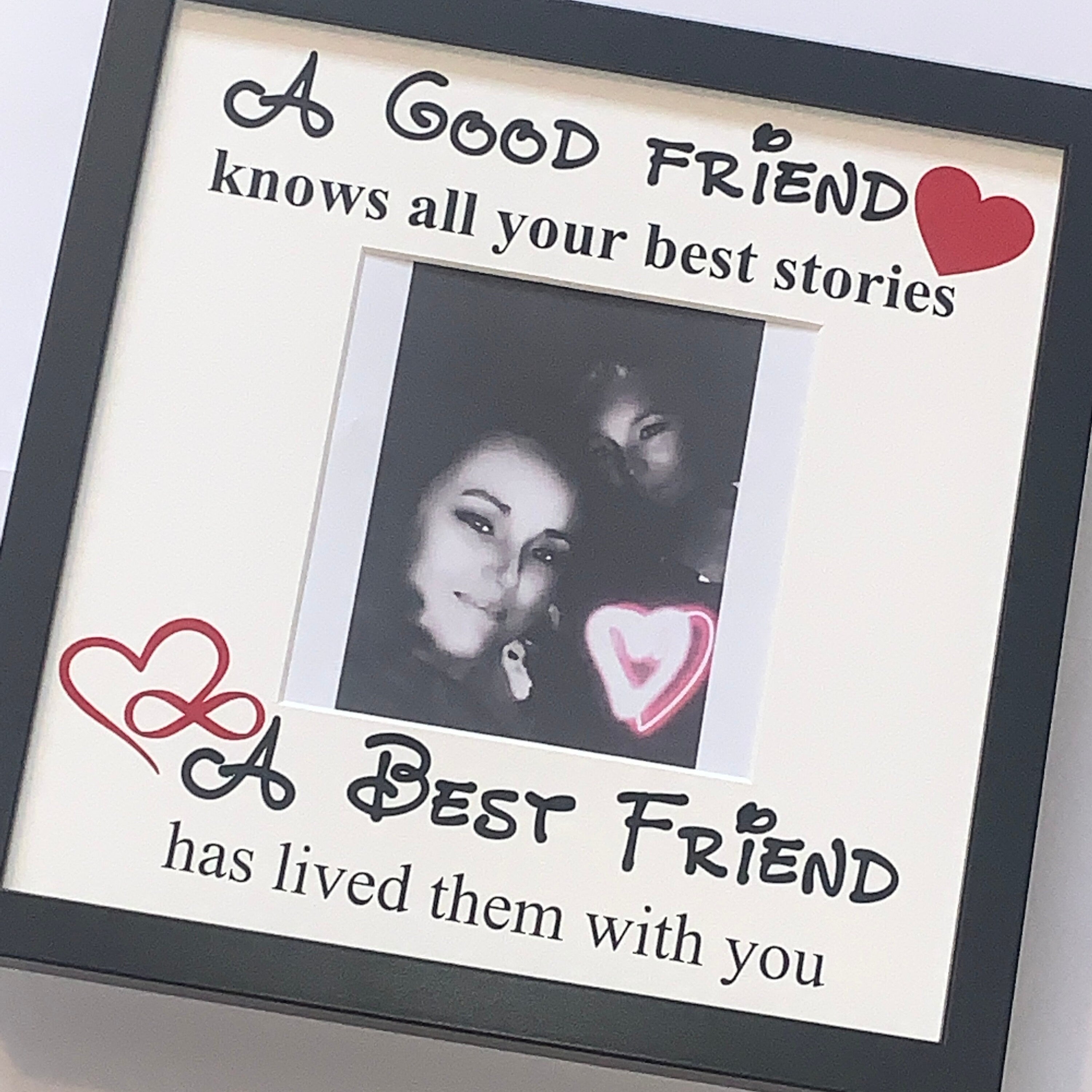 Best Friend Memories Deep Photo Box Frame. Perfect gift for that special friend.
