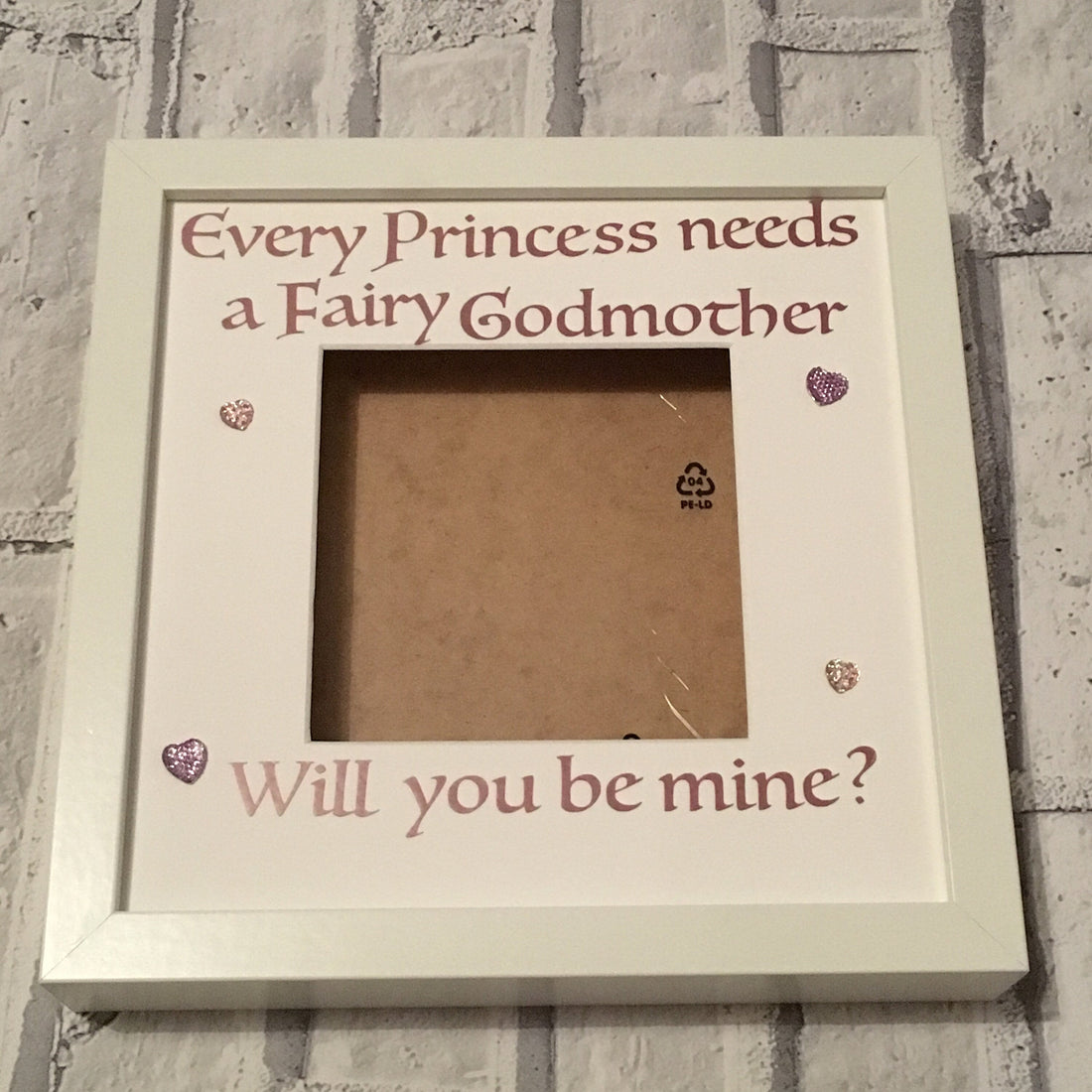 Fairy Godmother Proposal Frame - Godmother Christening Gift