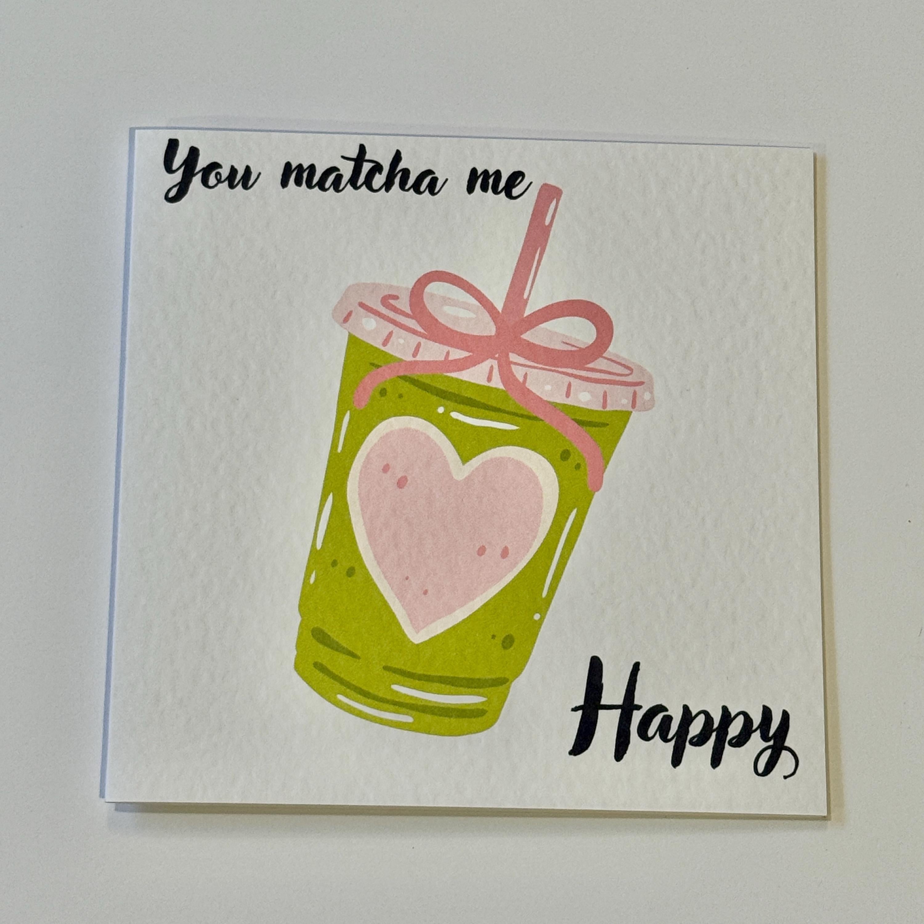 Matcha Pun Valentine's Card | Funny Love Card