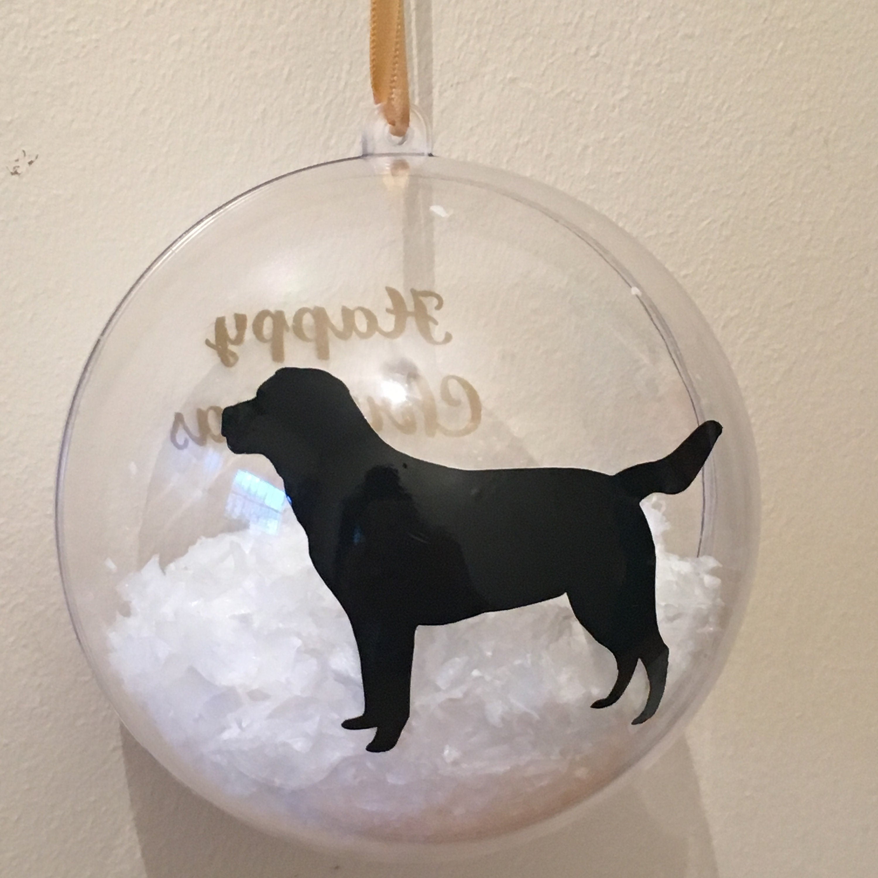 Pet Christmas Bauble | Custom Dog Breed Ornament | Personalised Message