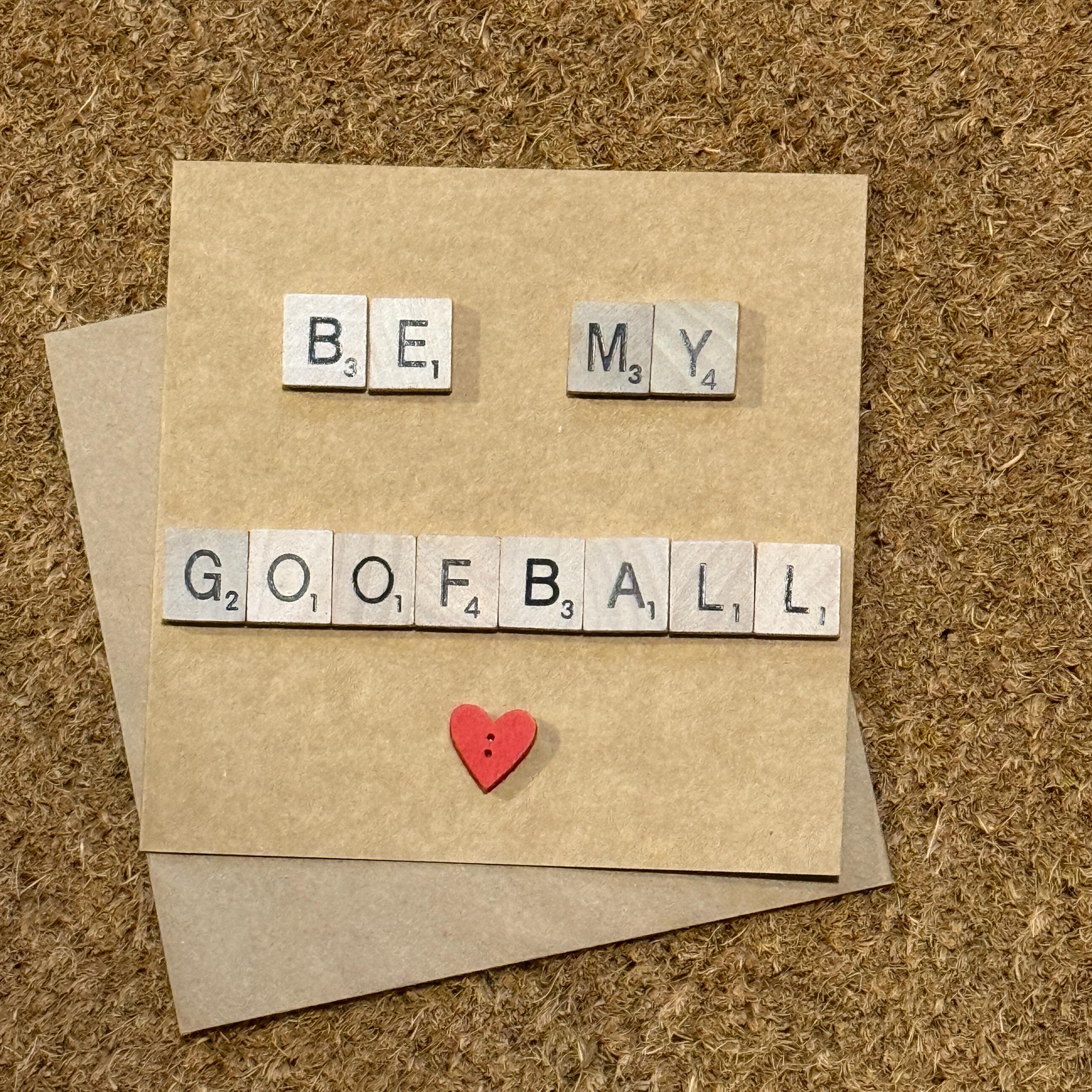 Funny Scrabble Tile Birthday Card, Rude Message (6x6")