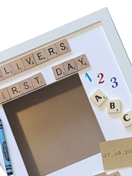 First Day at Nursery Personalised Photo Frame - Perfect Milestone Keepsake.