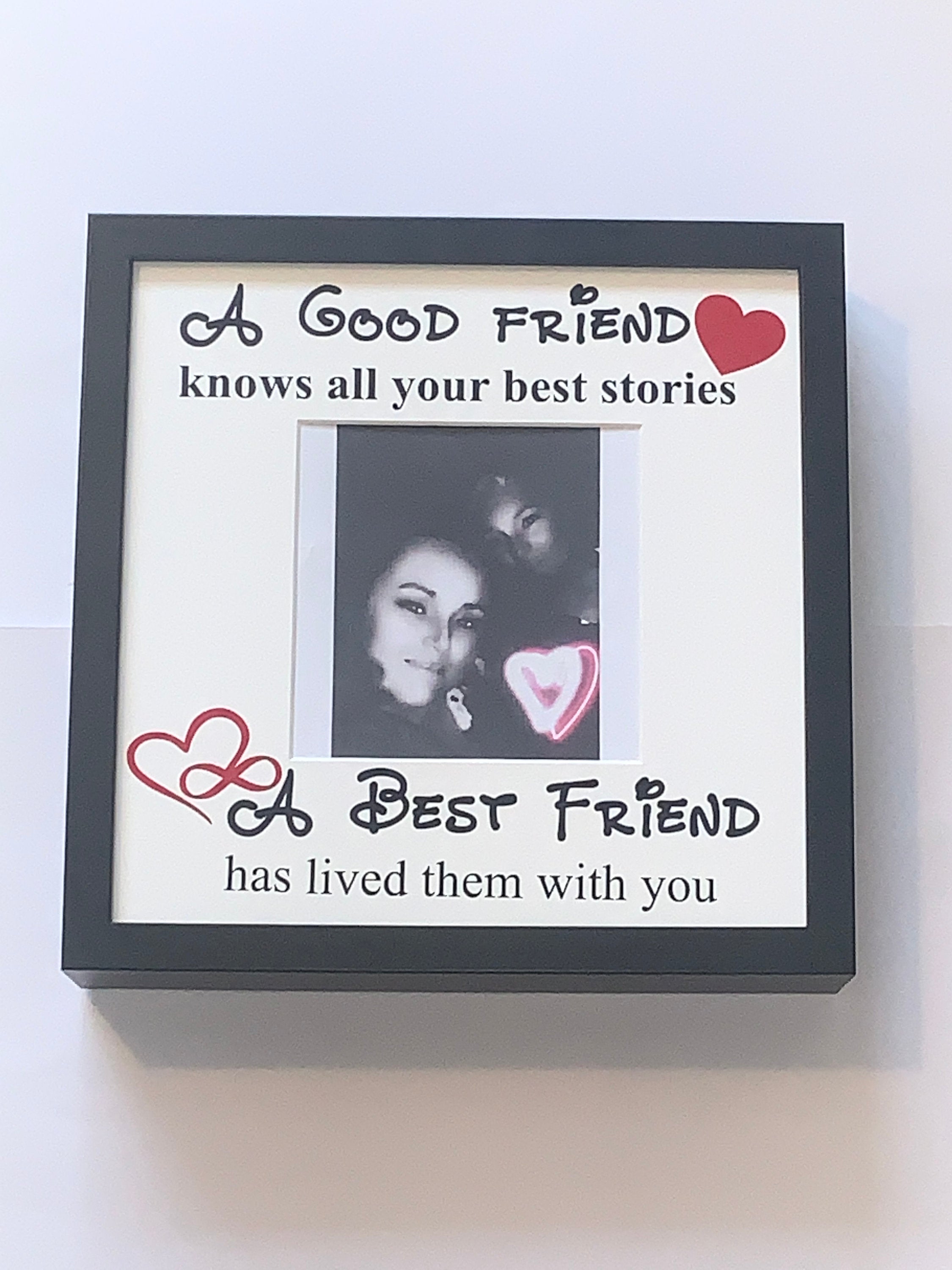 Best Friend Memories Deep Photo Box Frame. Perfect gift for that special friend.