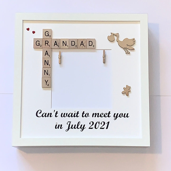 Can't Wait to Meet You - Pregnancy Announcement Personalised Scan Frame