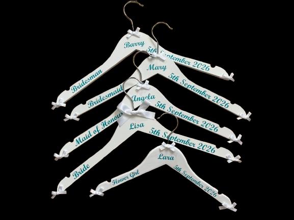 Wedding Hanger Set of 10 – Custom Bride & Bridesmaid Hangers