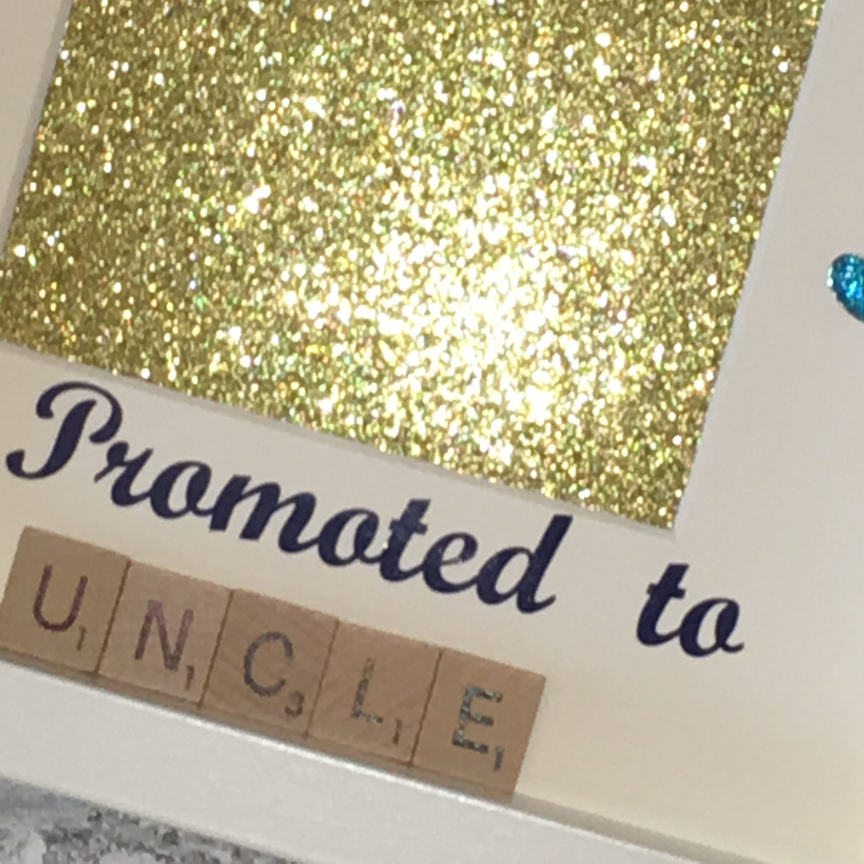 Brother to Uncle Letter Tile Photo Frame - Choice of Colours