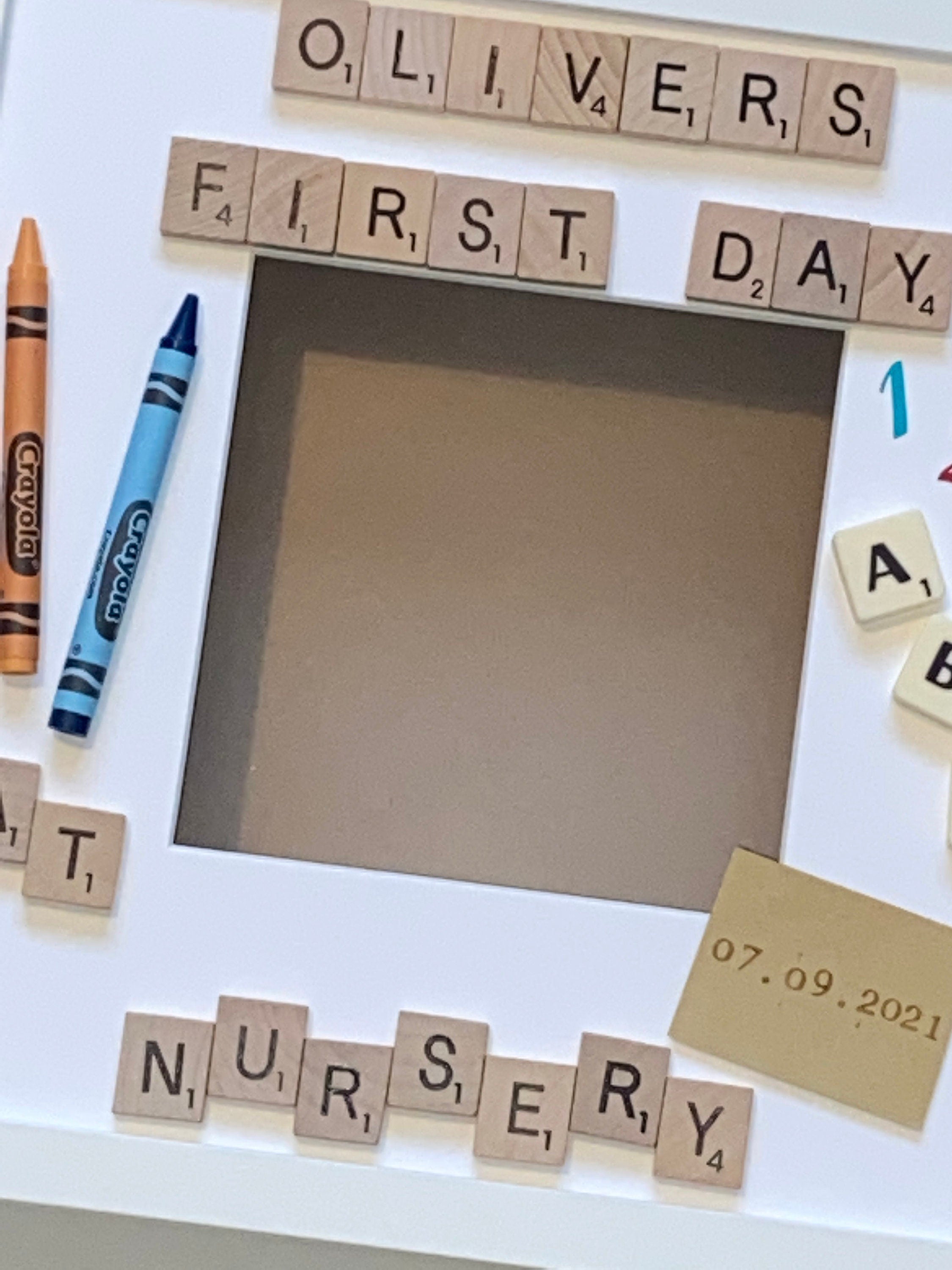 First Day at Nursery Personalised Photo Frame - Perfect Milestone Keepsake.