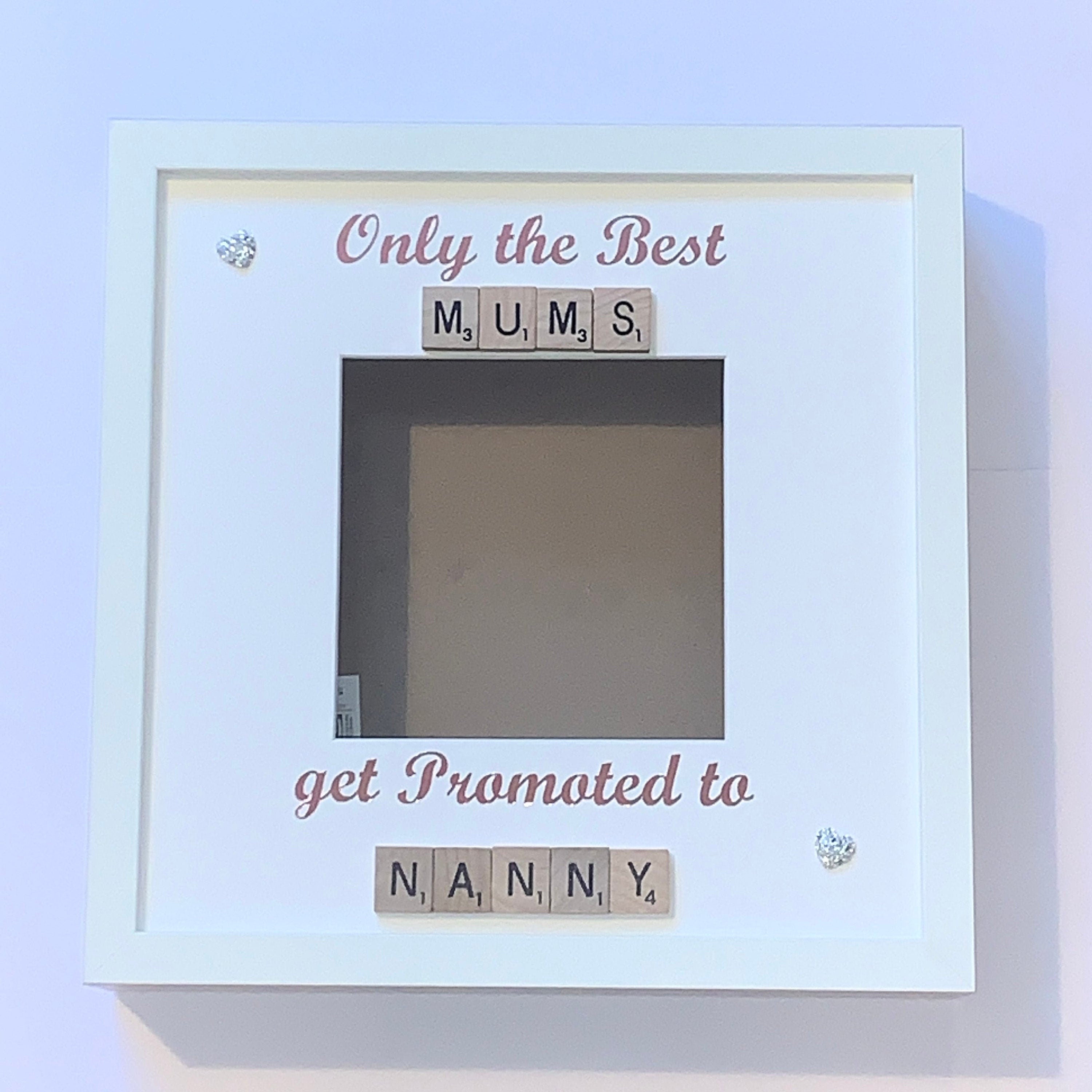 Best Mums to Nanny - Grandma - Letter Tile Photo Frame - Choice of Colours