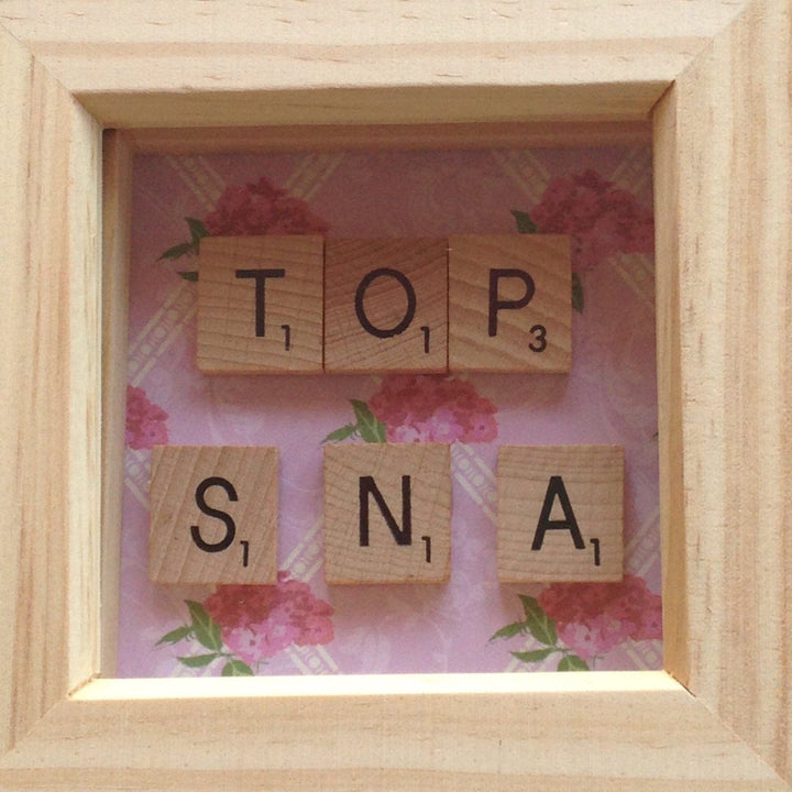 Teacher Gift Scrabble Tile Frame - End of Year Gift for TA, HLTA, SEN, SNA.