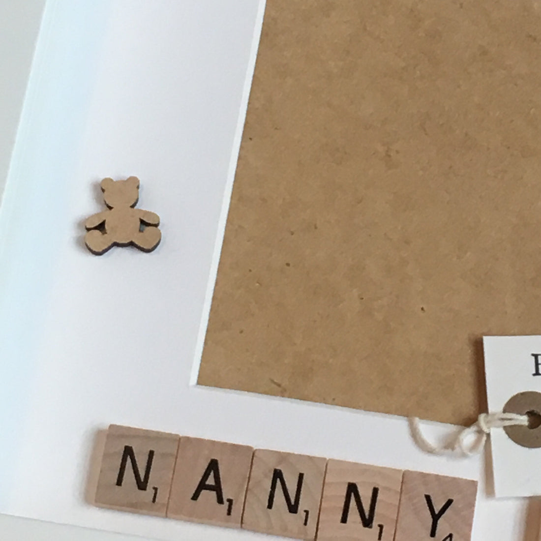 Exact Moment Pregnancy Announcement Personalised Scrabble Frame, New Baby Photo Frame