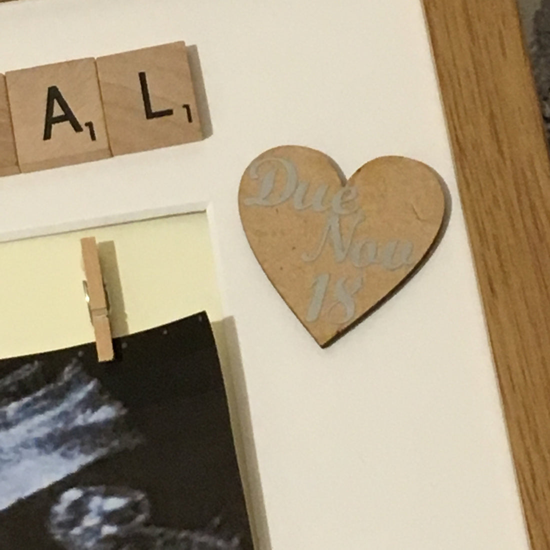 Baby Scan Photo Frame - Special Delivery - Personalised with Due Date