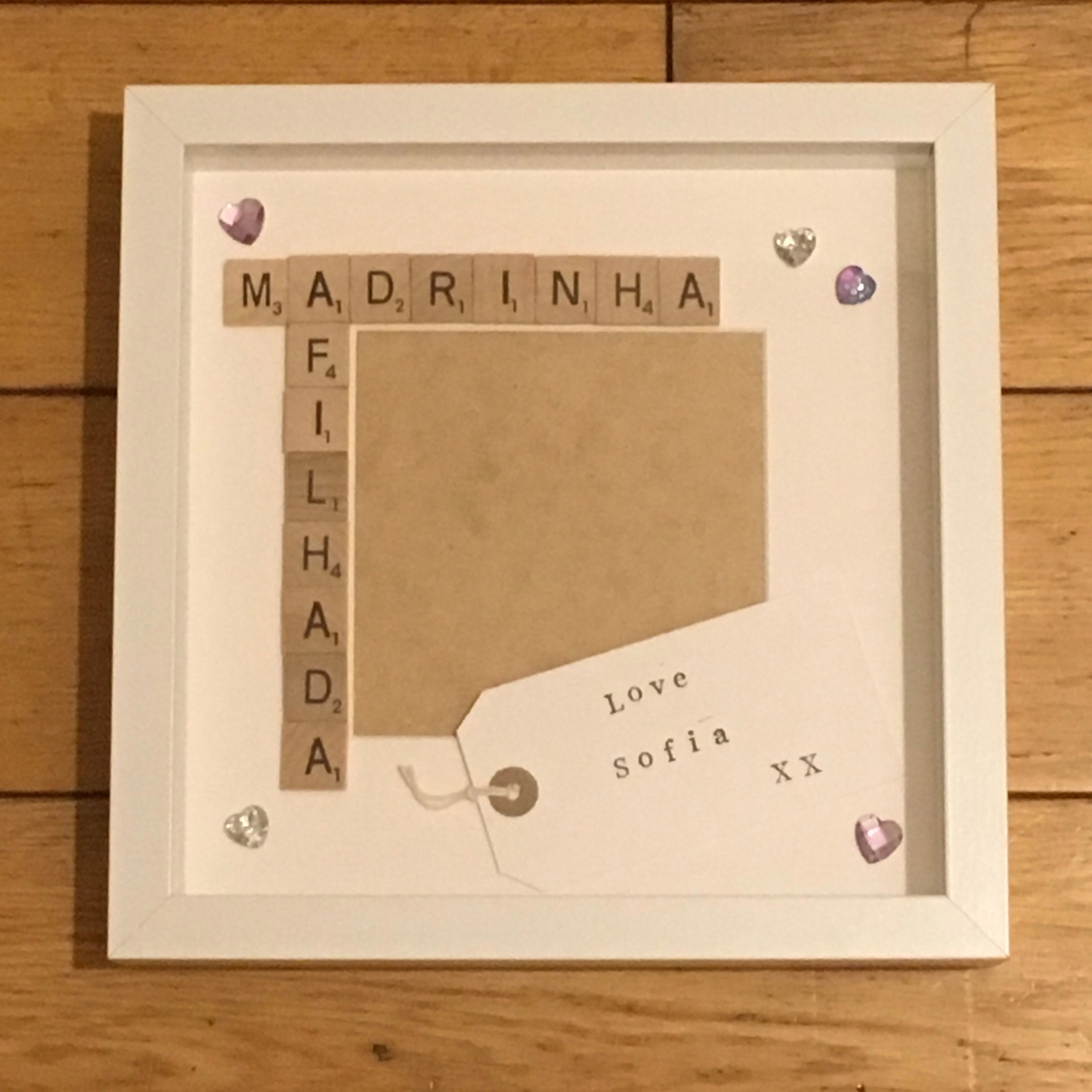 Nanny Grandad Grandparent Letter Tile Box Frame | Personalised Family Names Gift for Grandma, Nana & Grandad