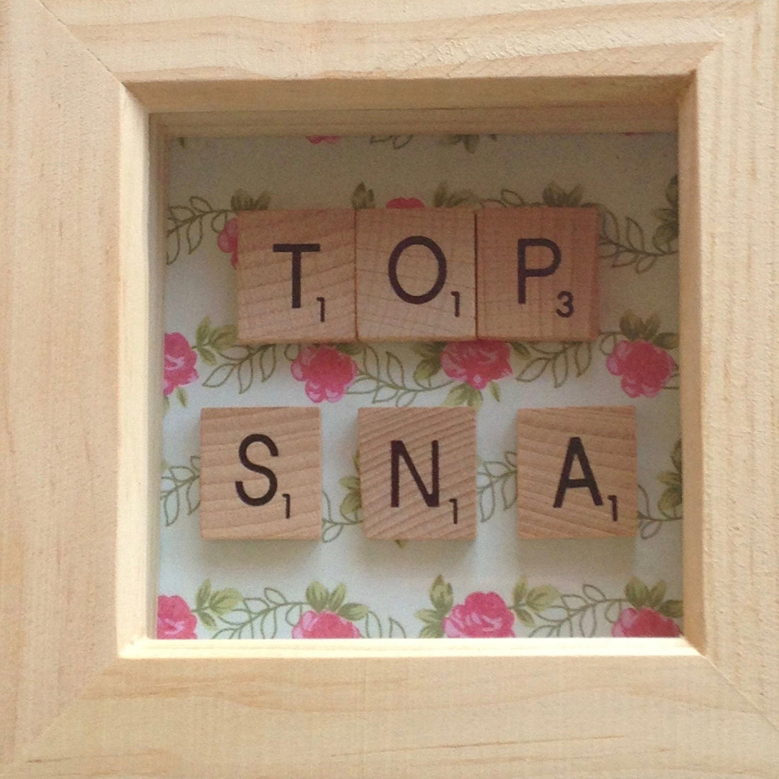 Teacher Gift Scrabble Tile Frame - End of Year Gift for TA, HLTA, SEN, SNA.