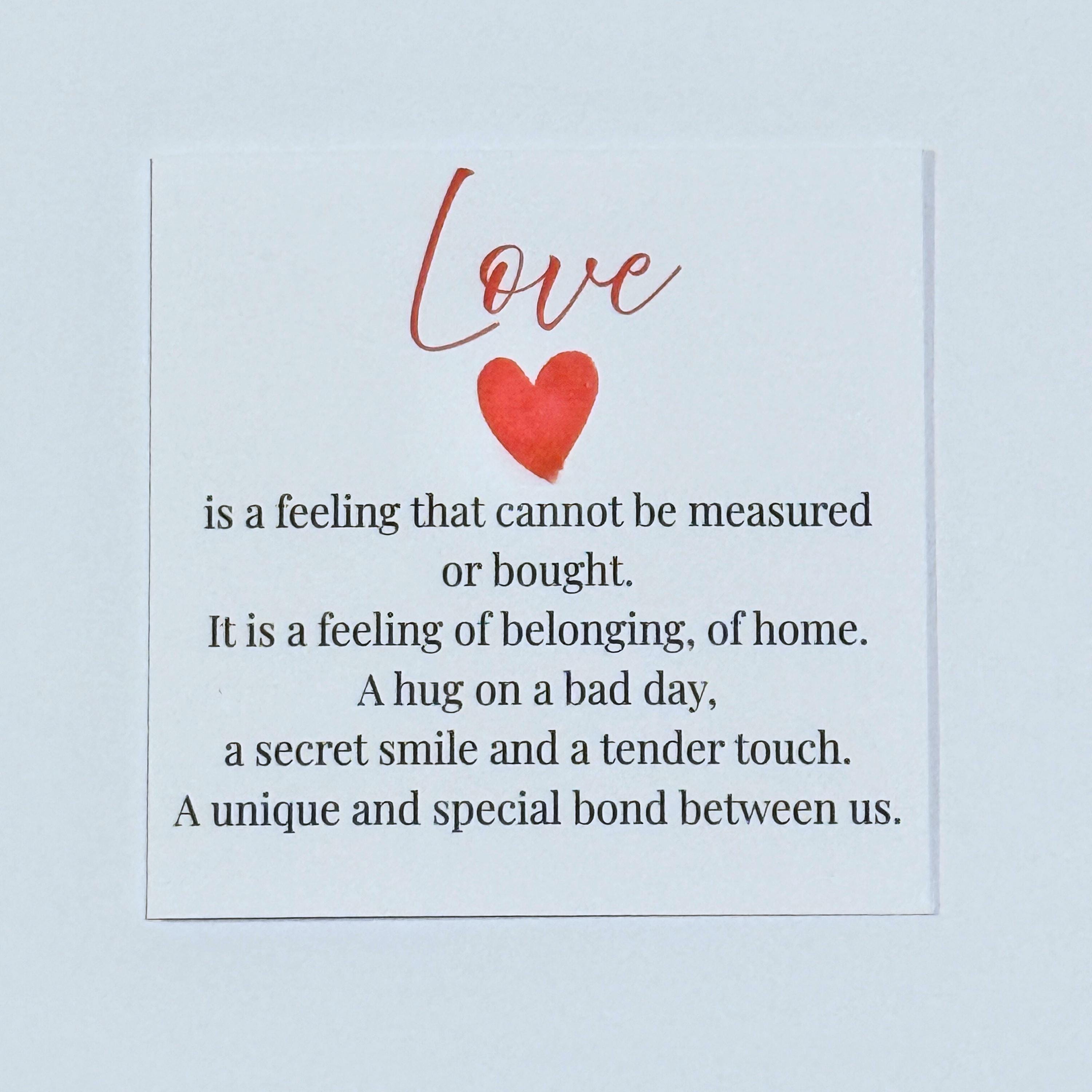 Love Definition Valentine's Card | Romantic Anniversary Gift