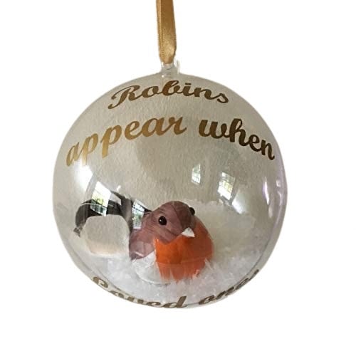 Robin Memorial Christmas Bauble | Acrylic Tree Ornament | Remembrance Bauble
