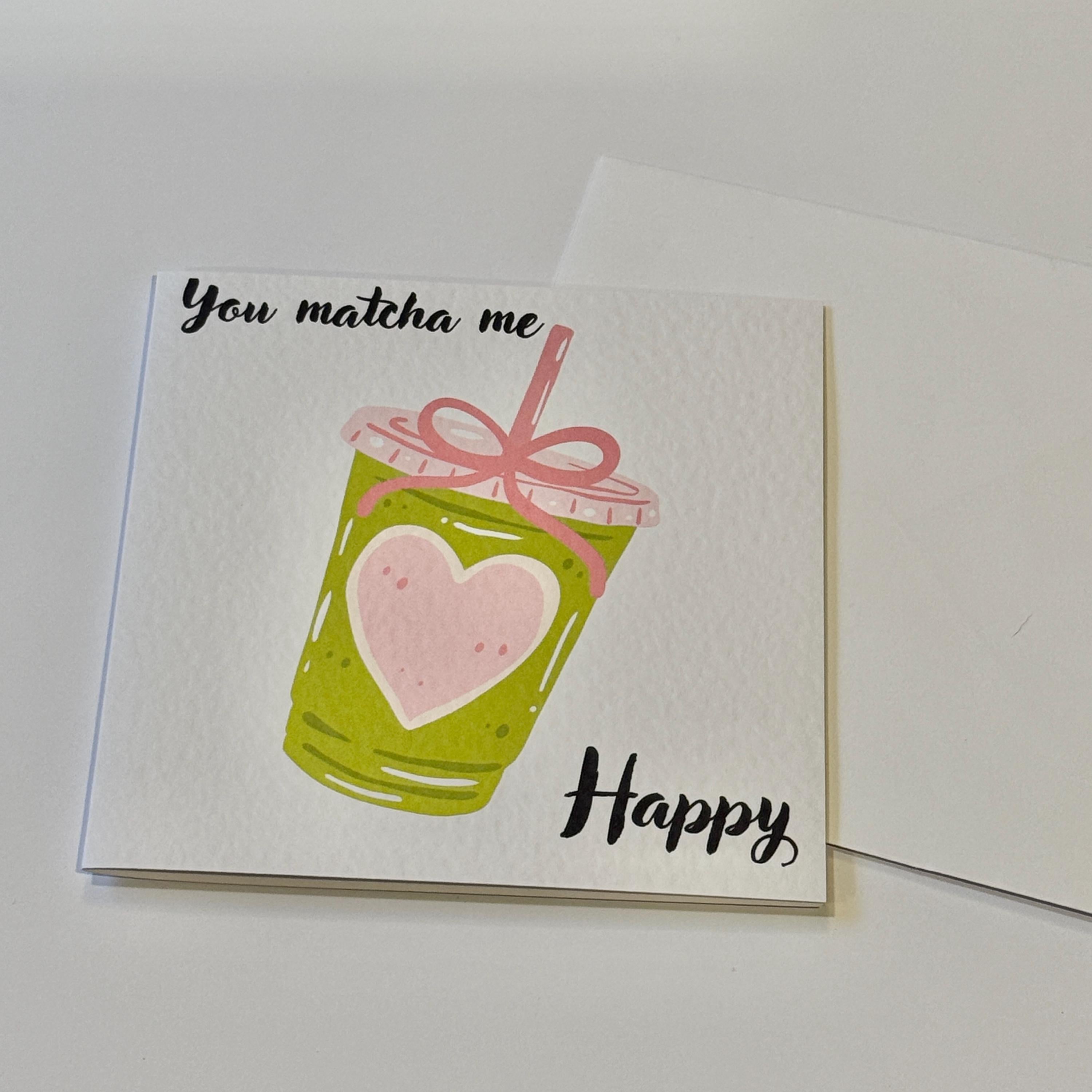 Matcha Pun Valentine's Card | Funny Love Card