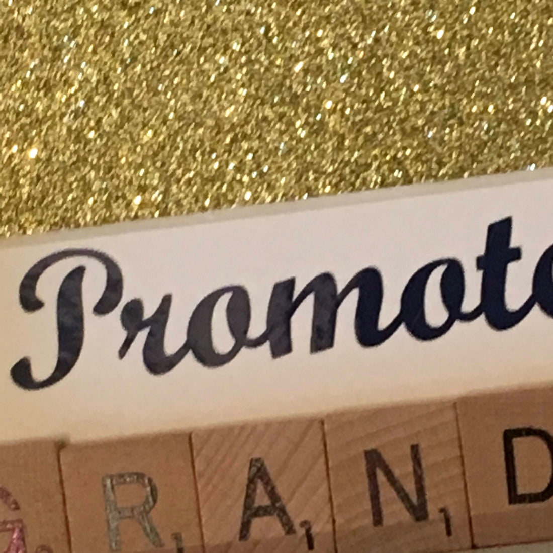 Dad to Grandad Scrabble Art Photo Frame | Grandparent Gift