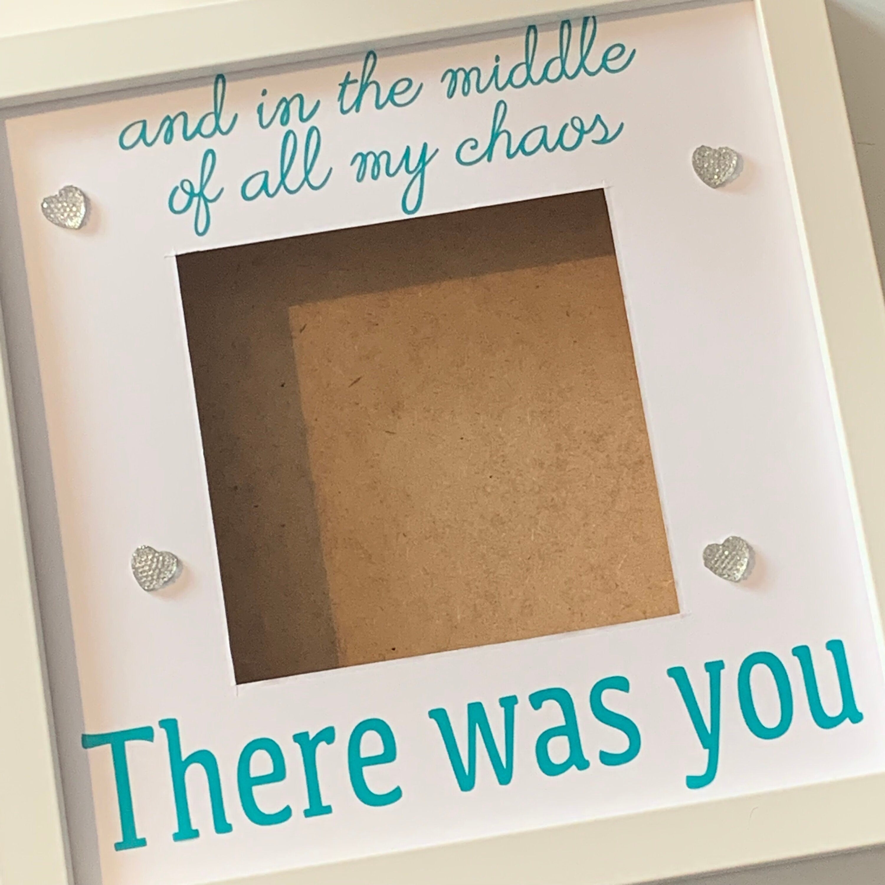 There Was You Deep Box Frame, Friendship Affirmation, 9x9"