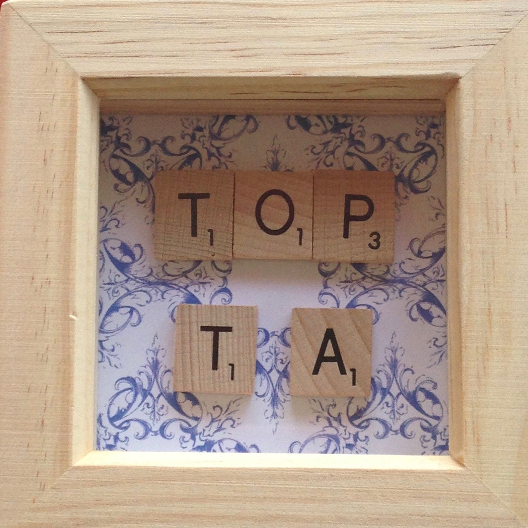 Teacher Gift Scrabble Tile Frame - End of Year Gift for TA, HLTA, SEN, SNA.