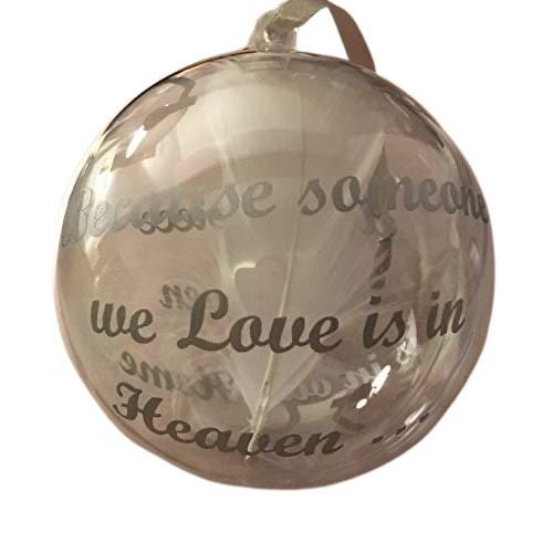Someone In Heaven Memory Bauble - Remembrance Christmas Tree Decoration