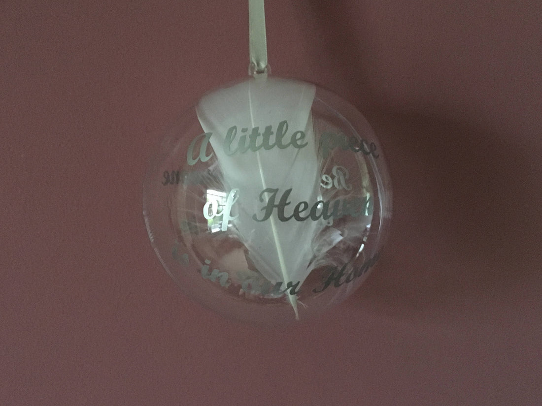 Someone In Heaven Memory Bauble - Remembrance Christmas Tree Decoration