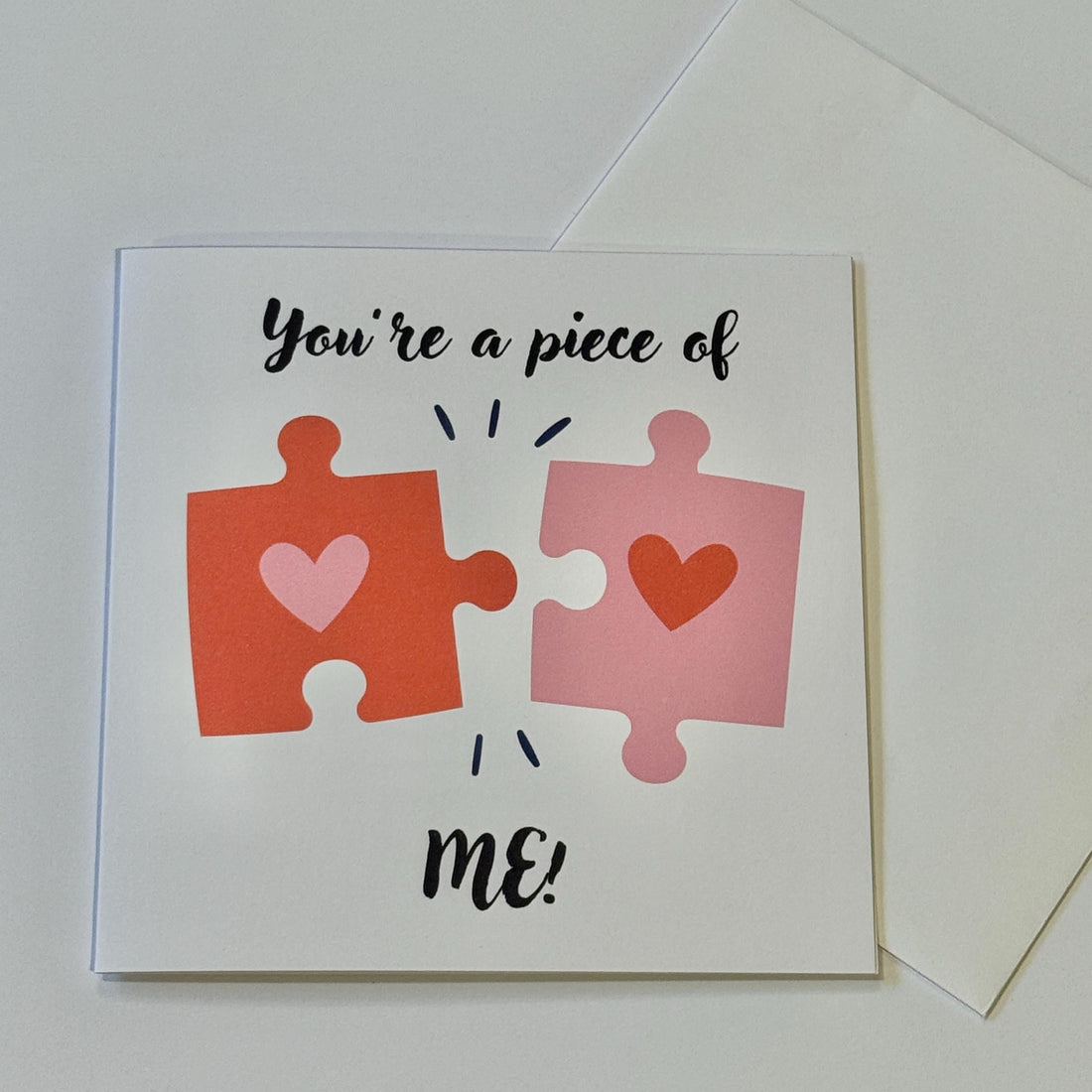 Puzzle Piece Valentines Card | Romantic Card for Boyfriend, Girlfriend