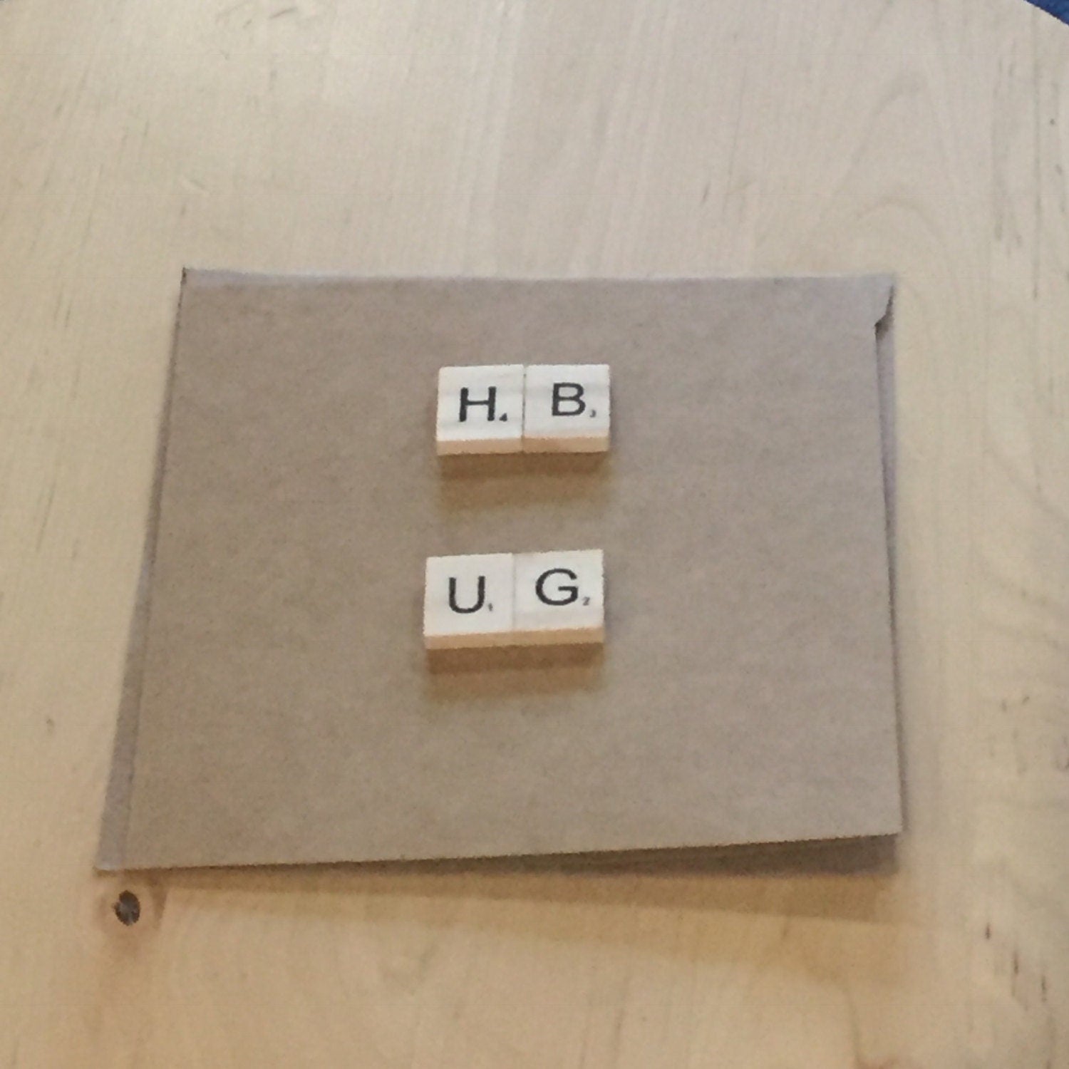 Funny Scrabble Tile Birthday Card, Rude Message (6x6")