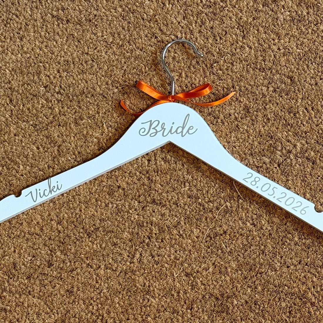Wedding Hanger - Simple Style - Personalised - Bridal Party Outfit Hangers