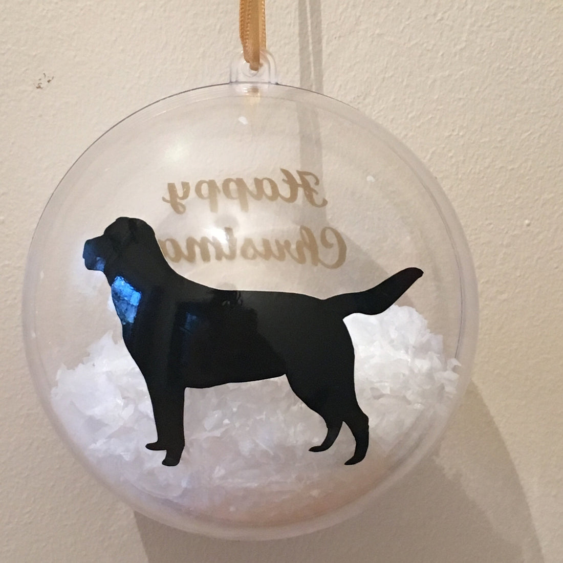 Pet Christmas Bauble | Custom Dog Breed Ornament | Personalised Message