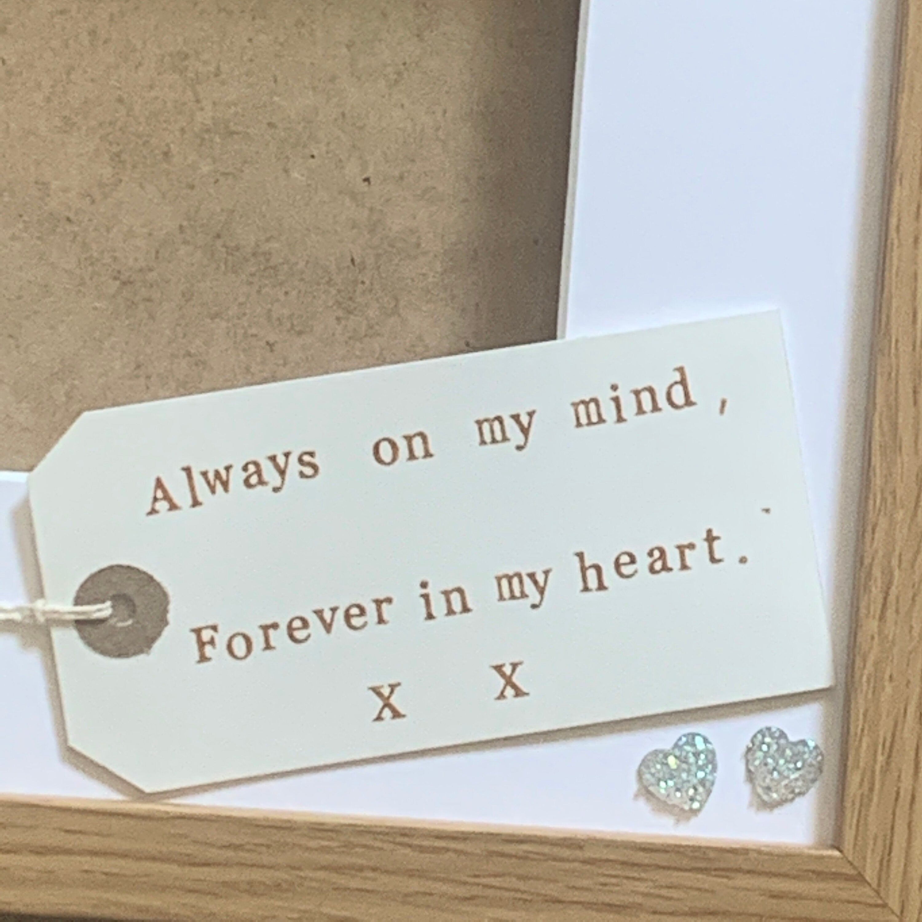 Memorial Bereavement Personalised Frame | Memorial Photo Memory Frame