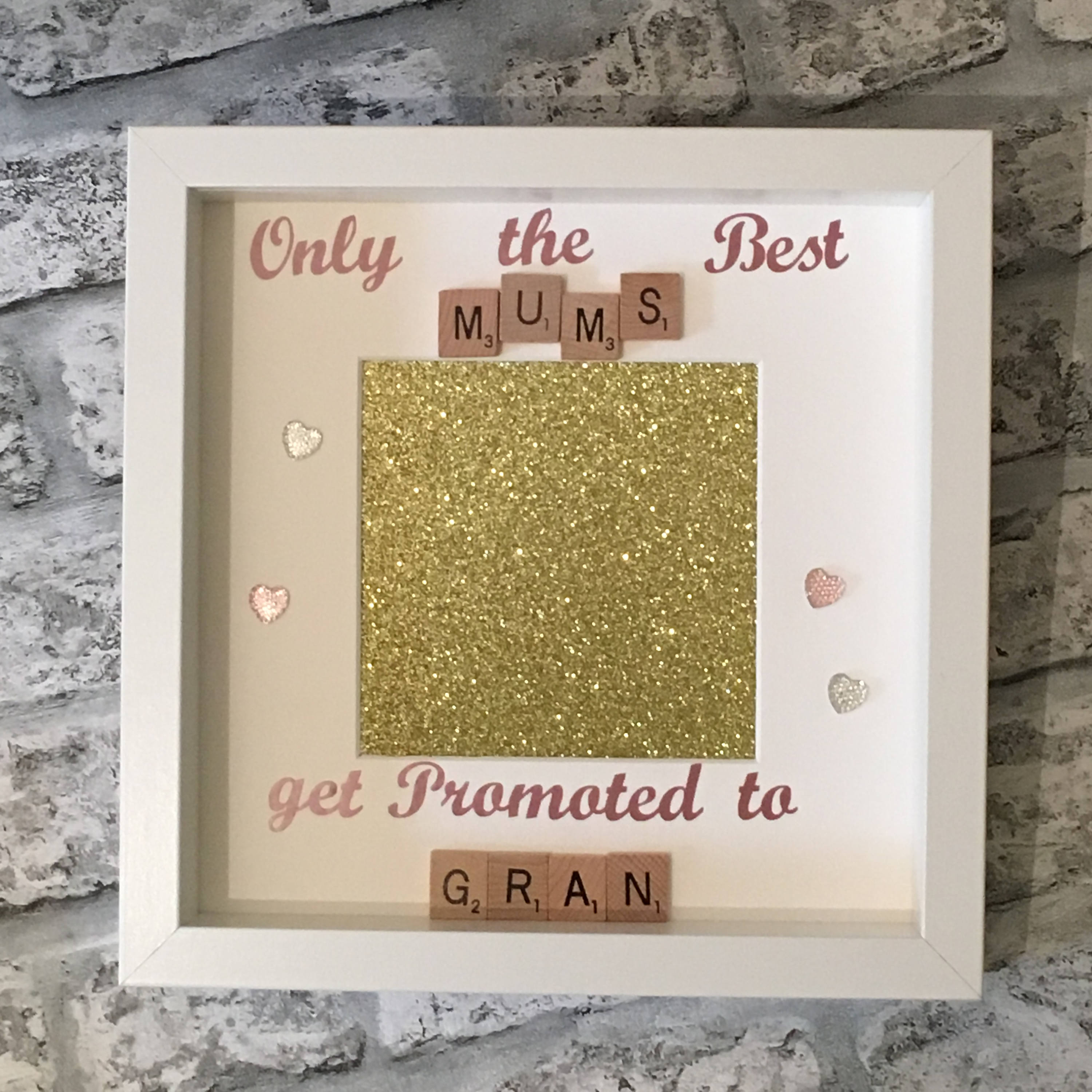 Best Mums to Nanny - Grandma - Letter Tile Photo Frame - Choice of Colours