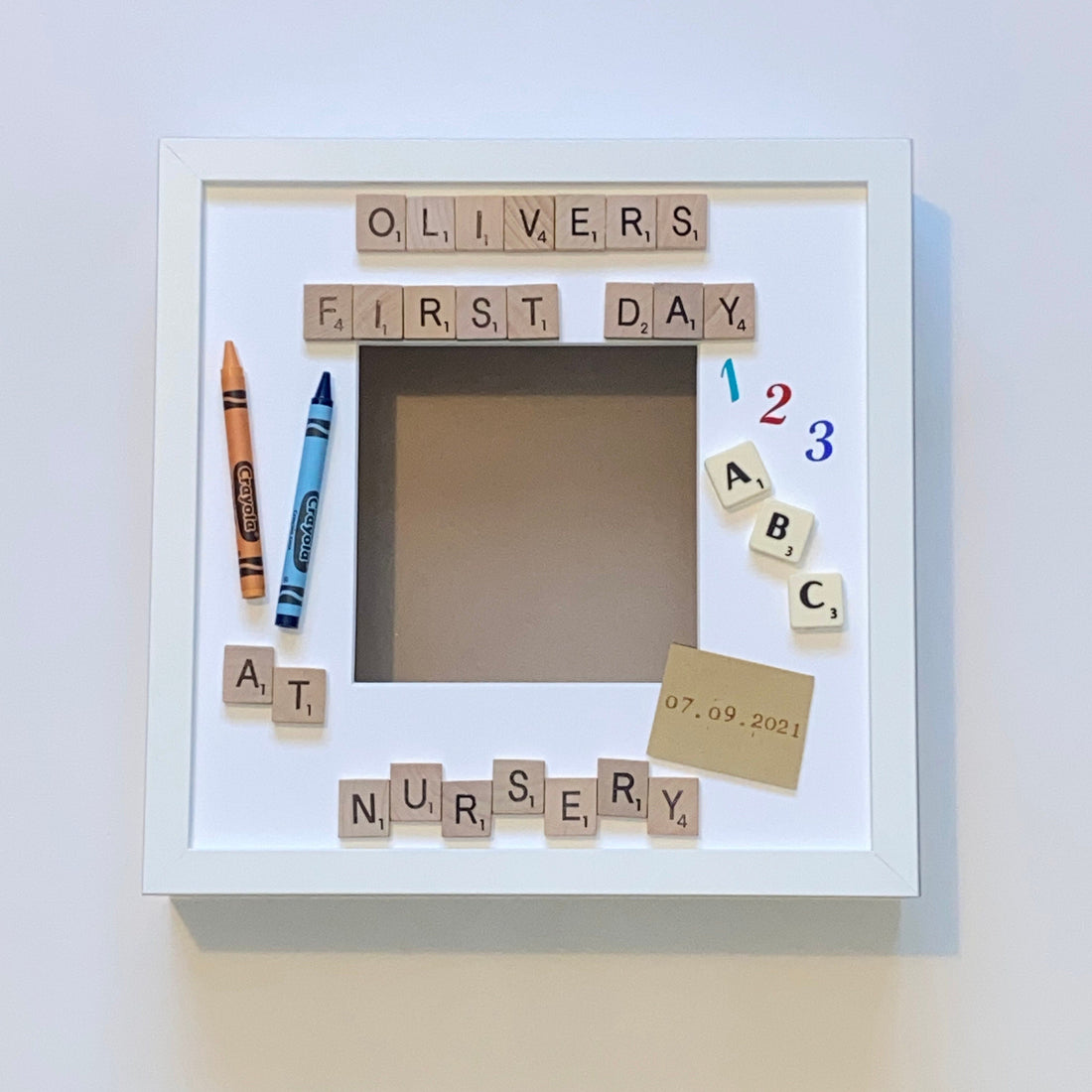 First Day at Nursery Personalised Photo Frame - Perfect Milestone Keepsake.