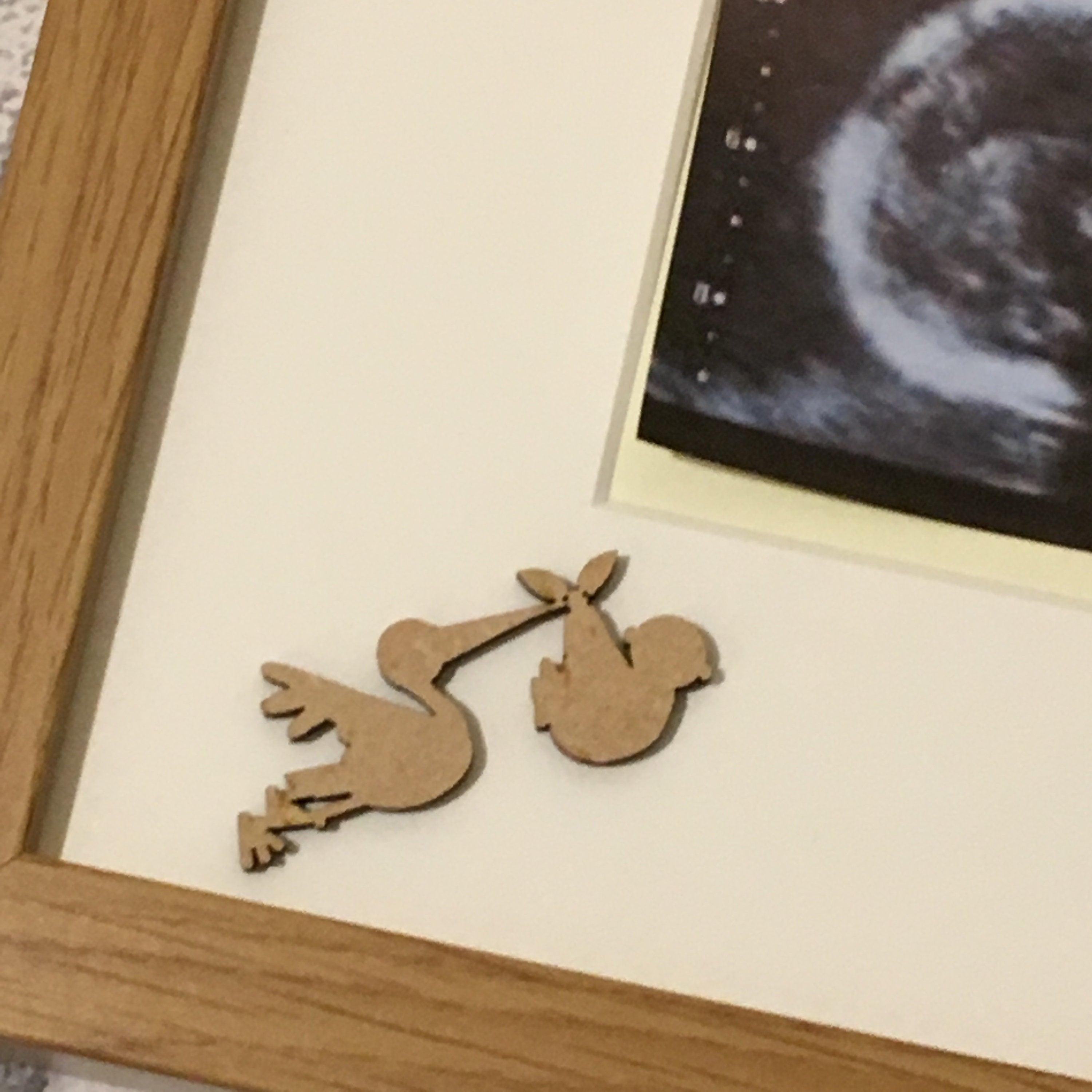 We Made a Wish Baby Scan Photo Frame - Personalised with Due Date