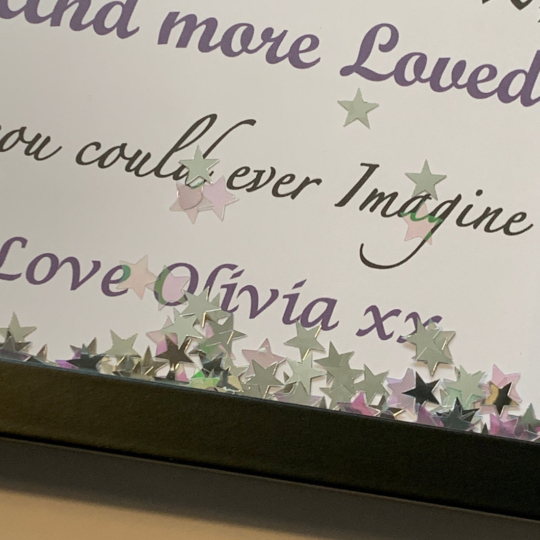 Mummy, You are braver than you think. Personalised with name/s.   Deep box frame.