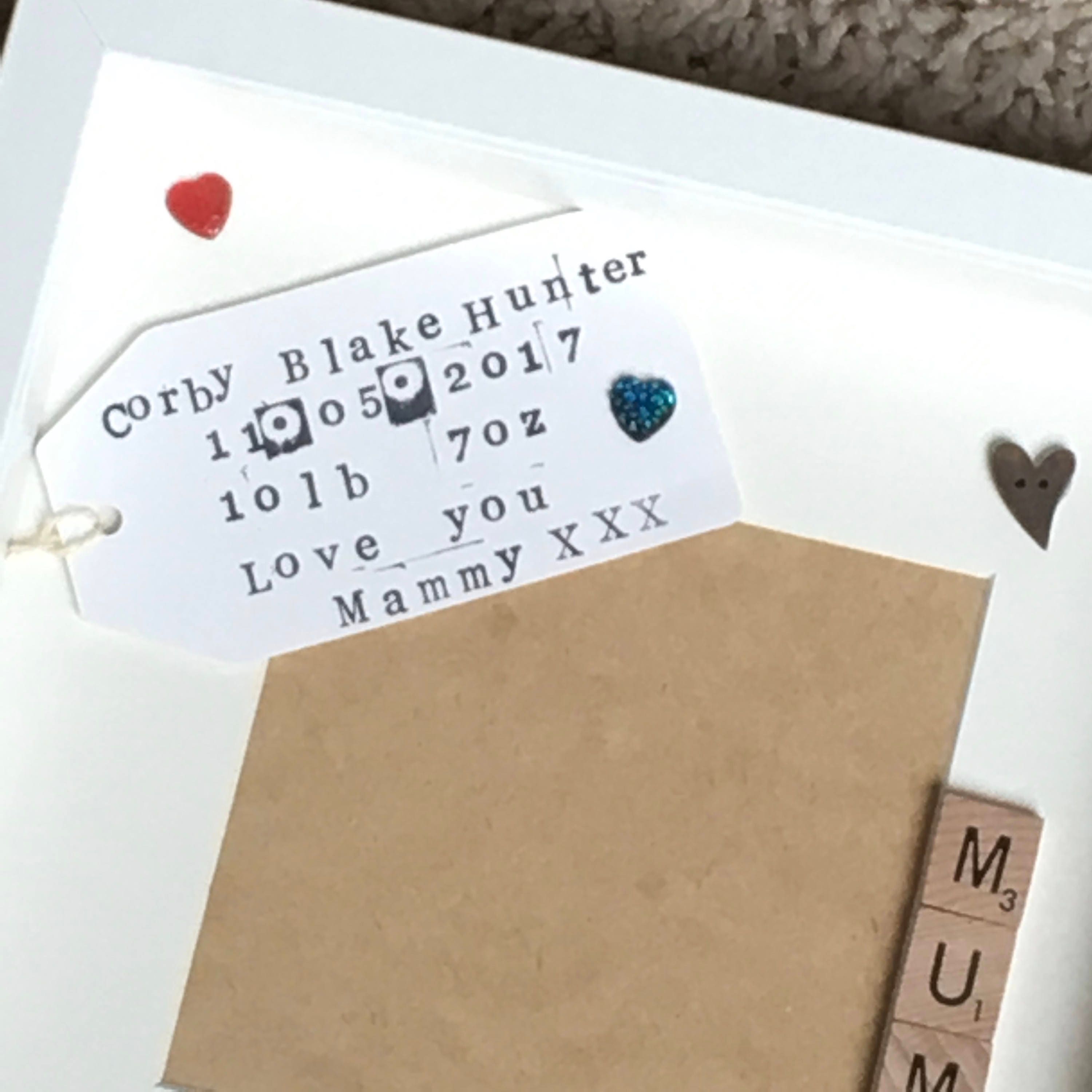 Mummy's Boy Personalised Scrabble Art Frame. Picture frame.