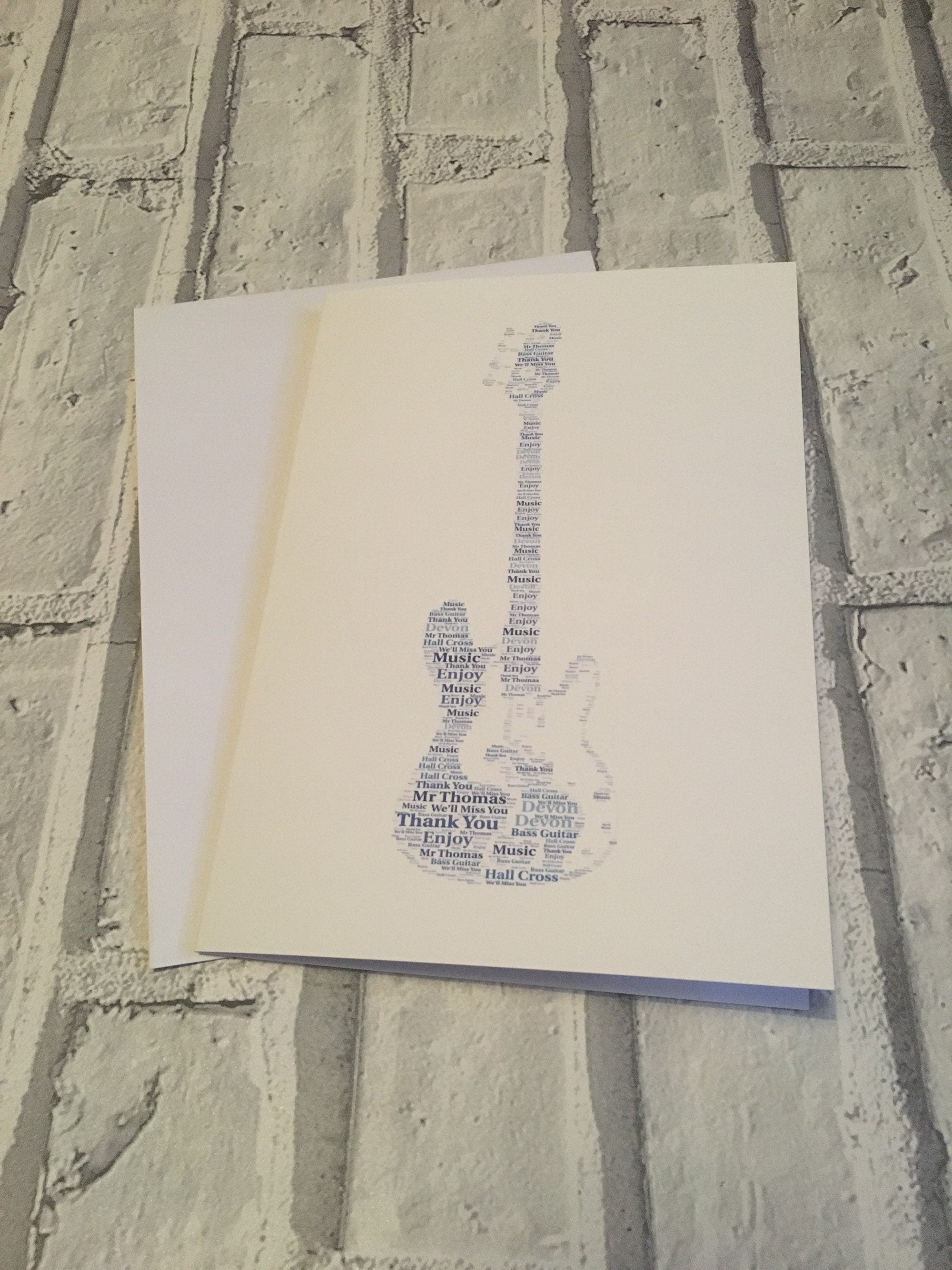 Word Art Picture A4 Framed - Personalised with choice of image, colours and your words.