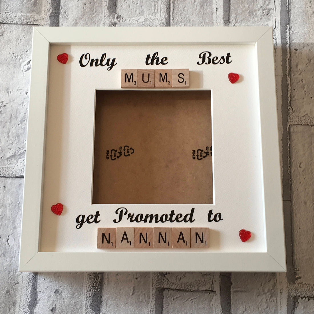 Best Mums to Nanny - Grandma - Letter Tile Photo Frame - Choice of Colours