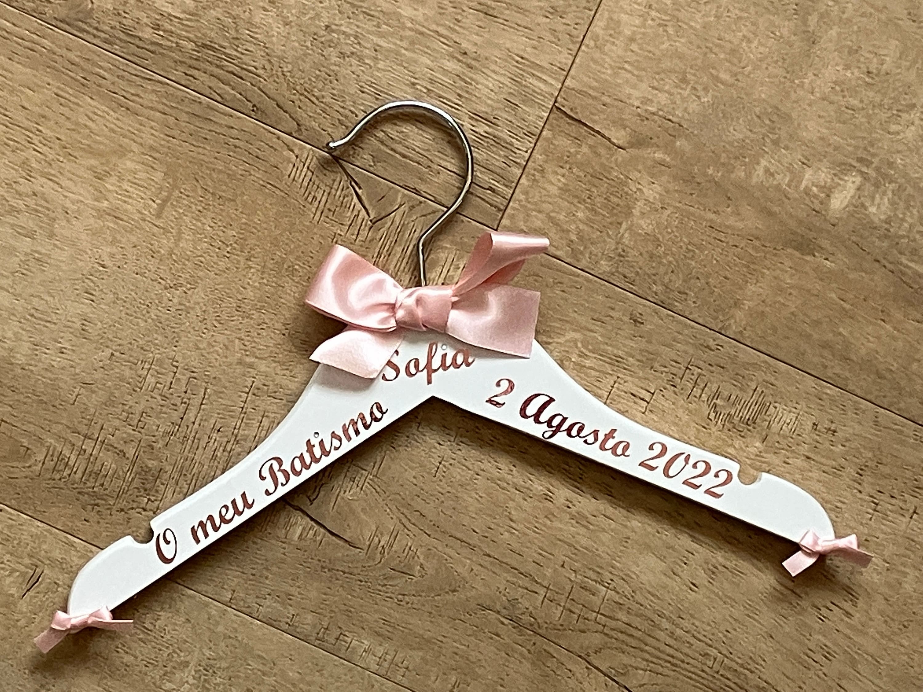 Christening Hanger, Personalised Outfit Hanger, Baby Keepsake, Photo Prop