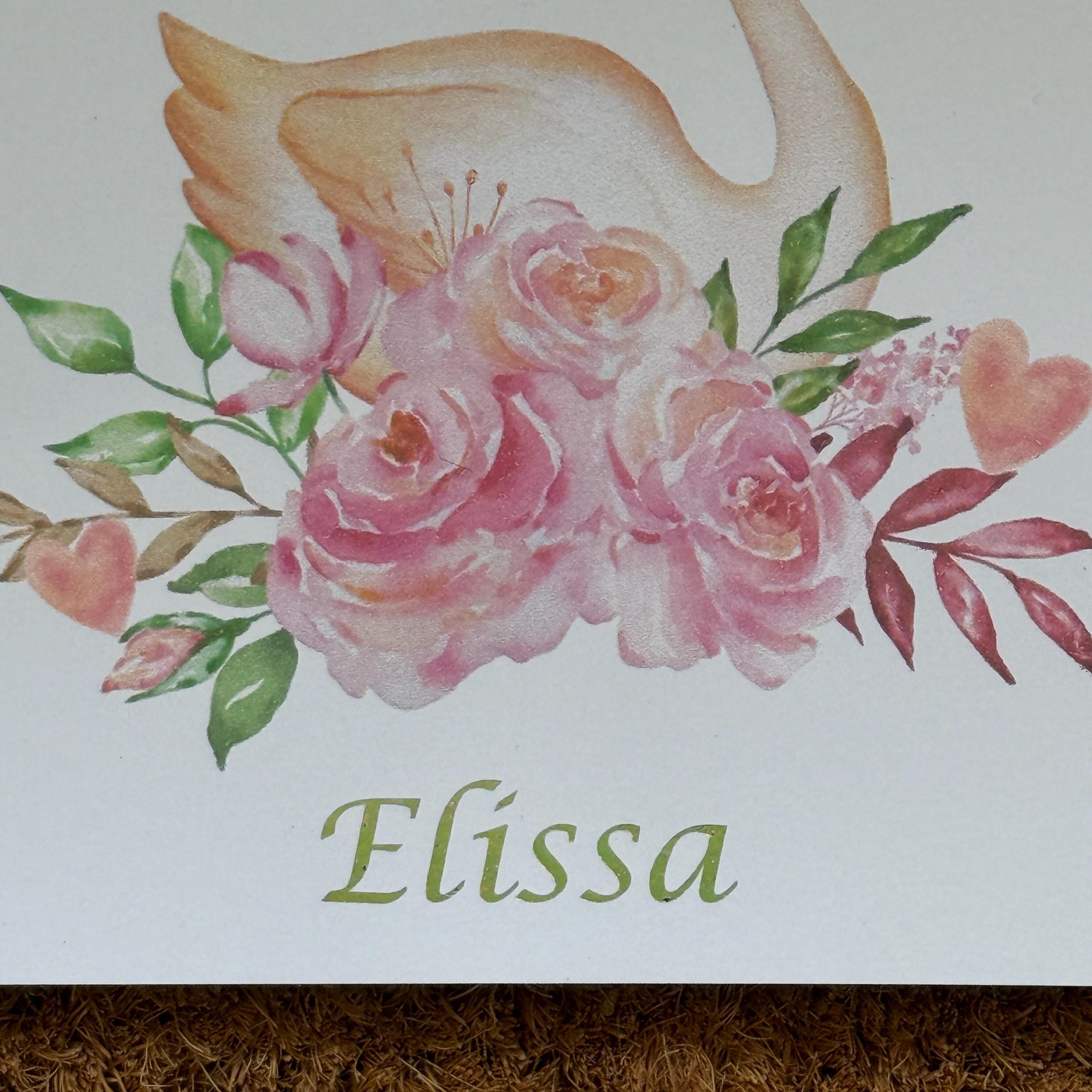 Princess Swan Birthday Card | Age, Name and Personalised Foiled Message | Girls Birthday |