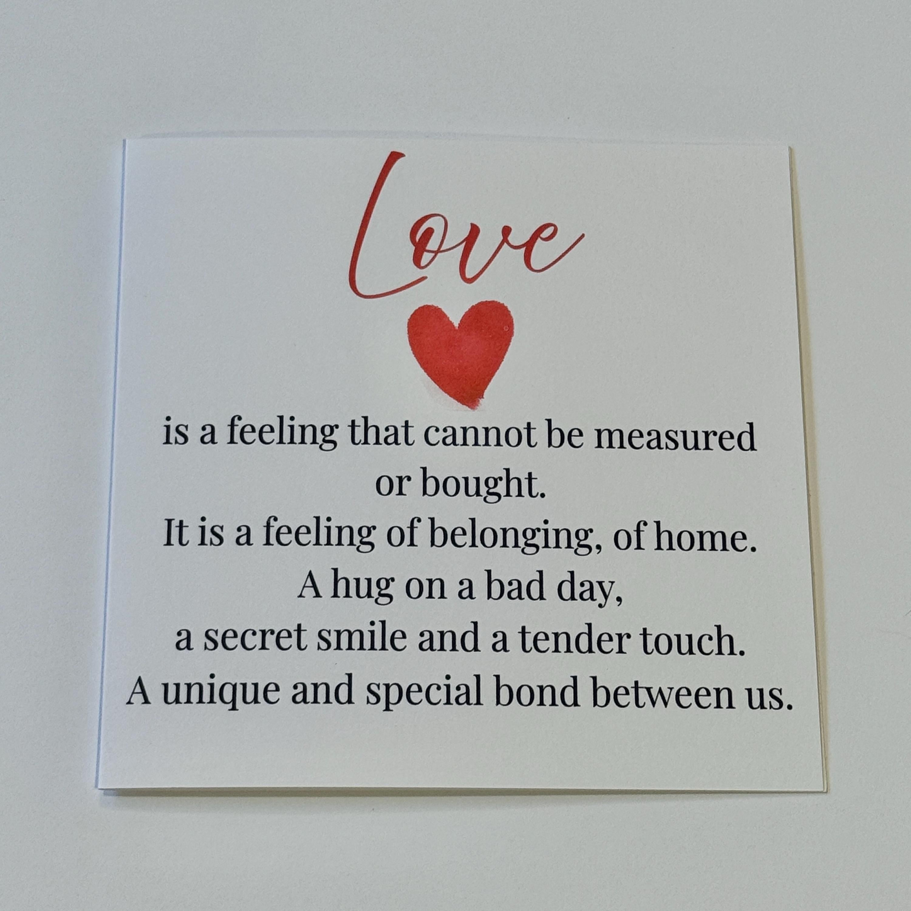 Love Definition Valentine's Card | Romantic Anniversary Gift