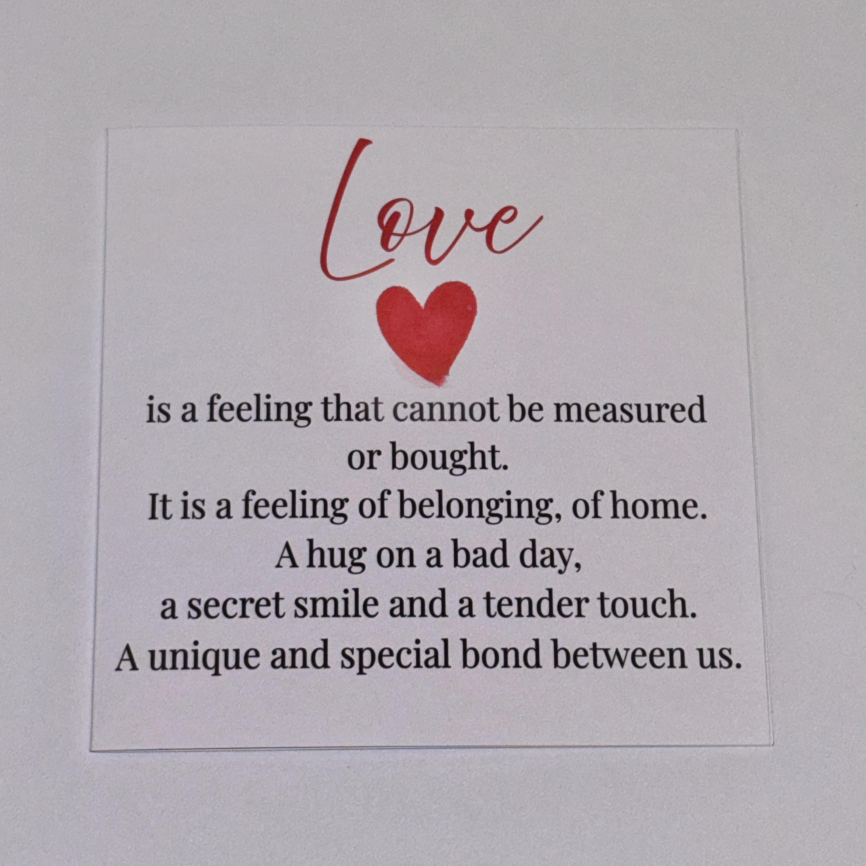 Love Definition Valentine's Card | Romantic Anniversary Gift