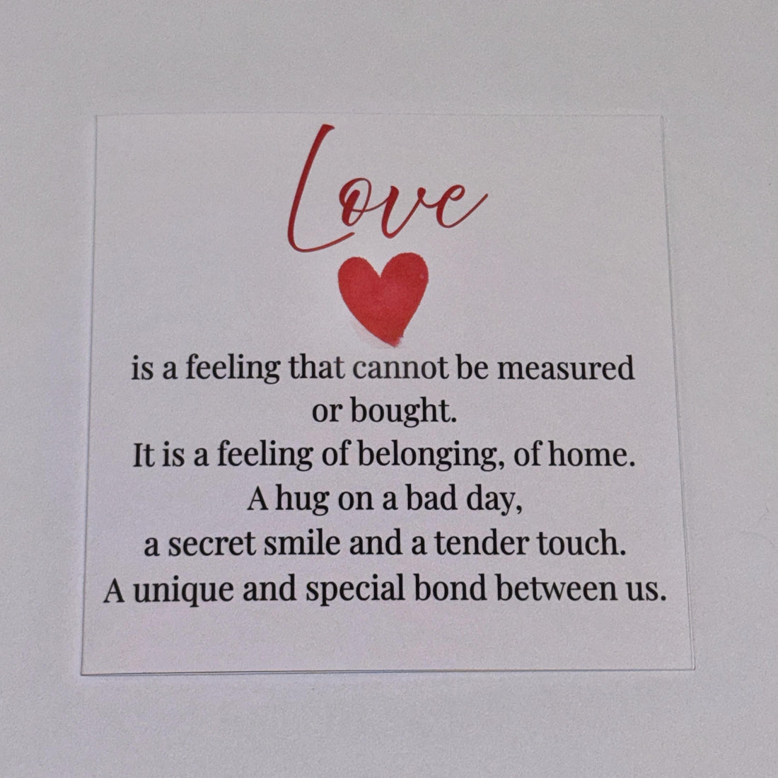 Love Definition Valentine's Card | Romantic Anniversary Gift