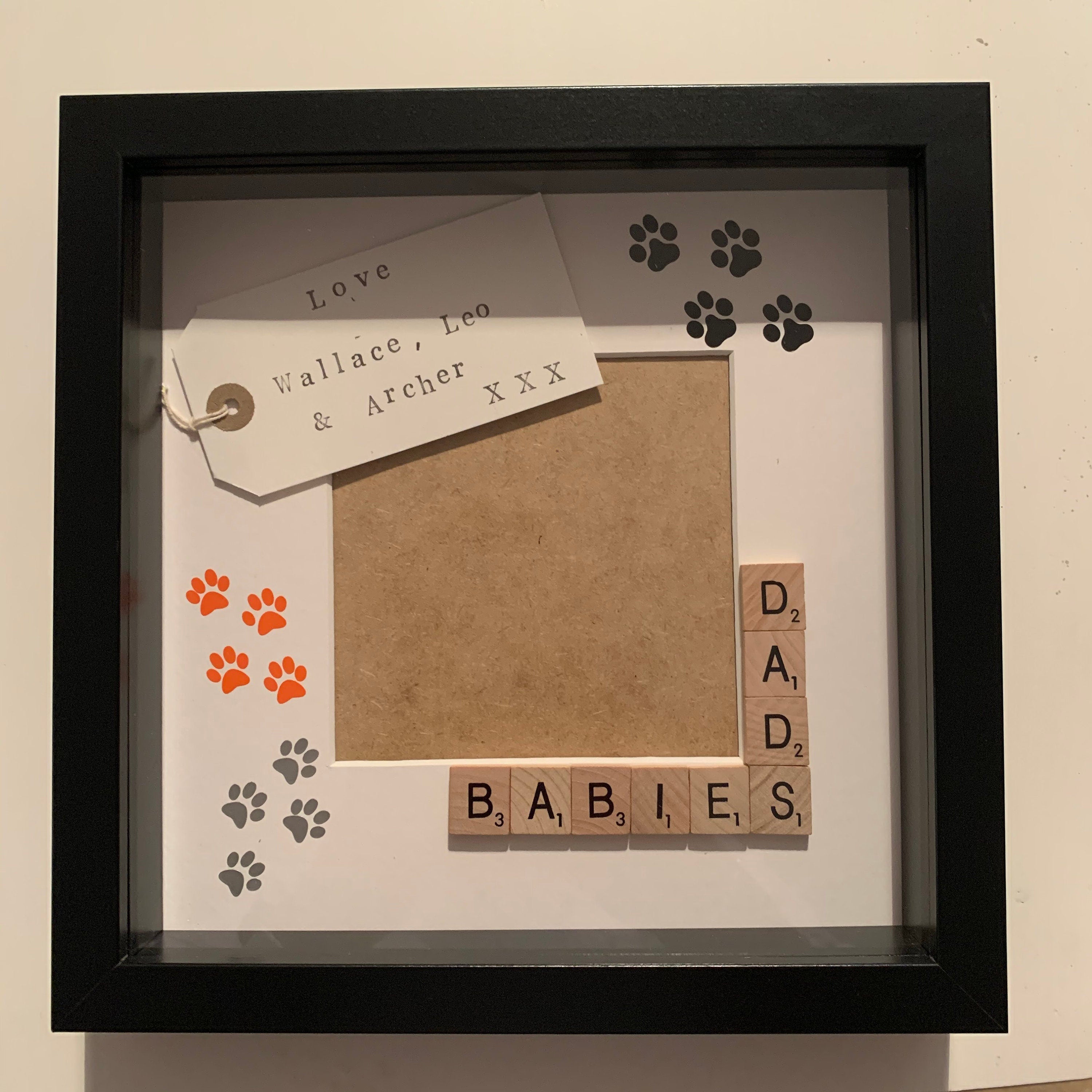 Pet Photo Frame - Daddy's or Mummy's Babies with personalised message, Animal Lover Gift