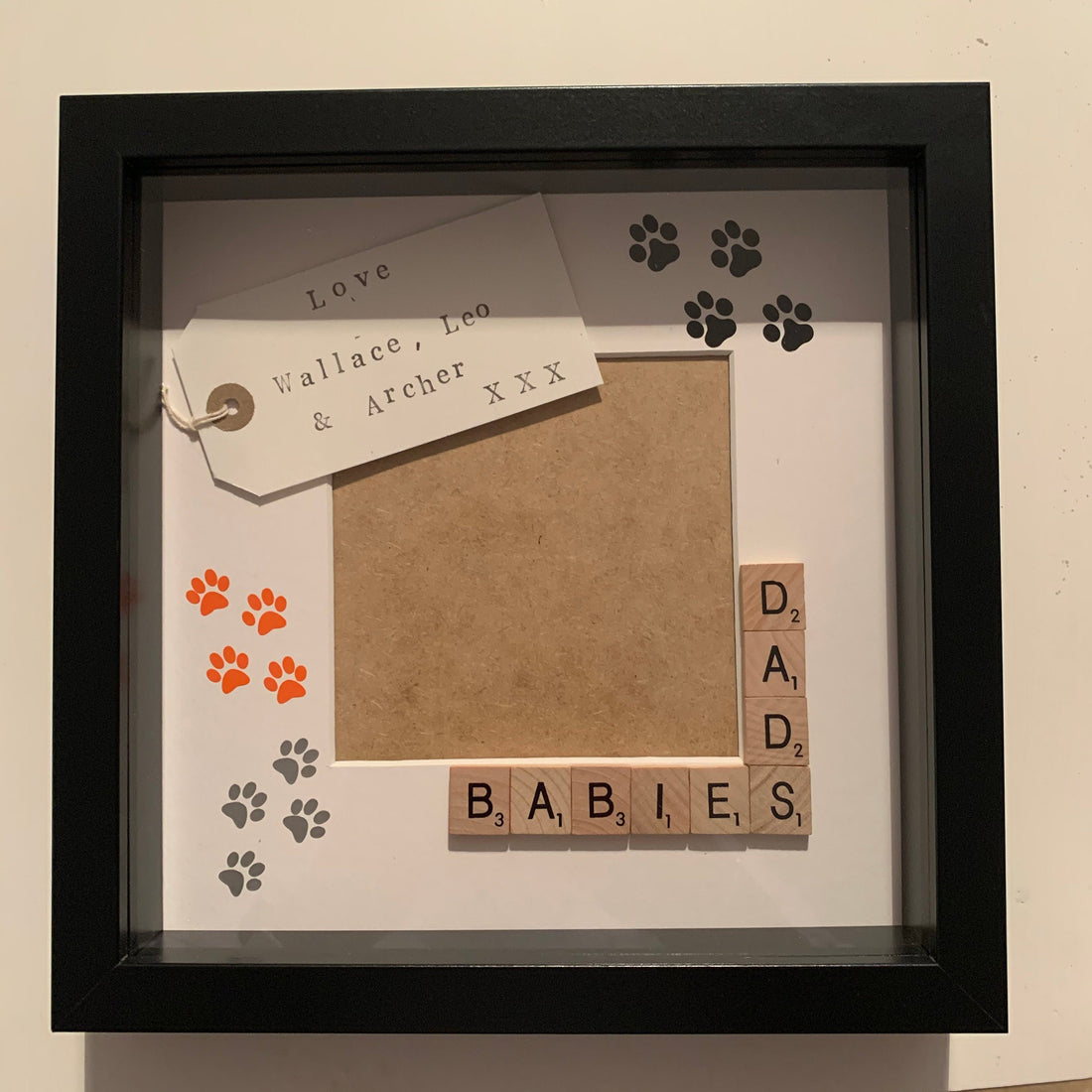 Pet Photo Frame - Daddy's or Mummy's Babies with personalised message, Animal Lover Gift
