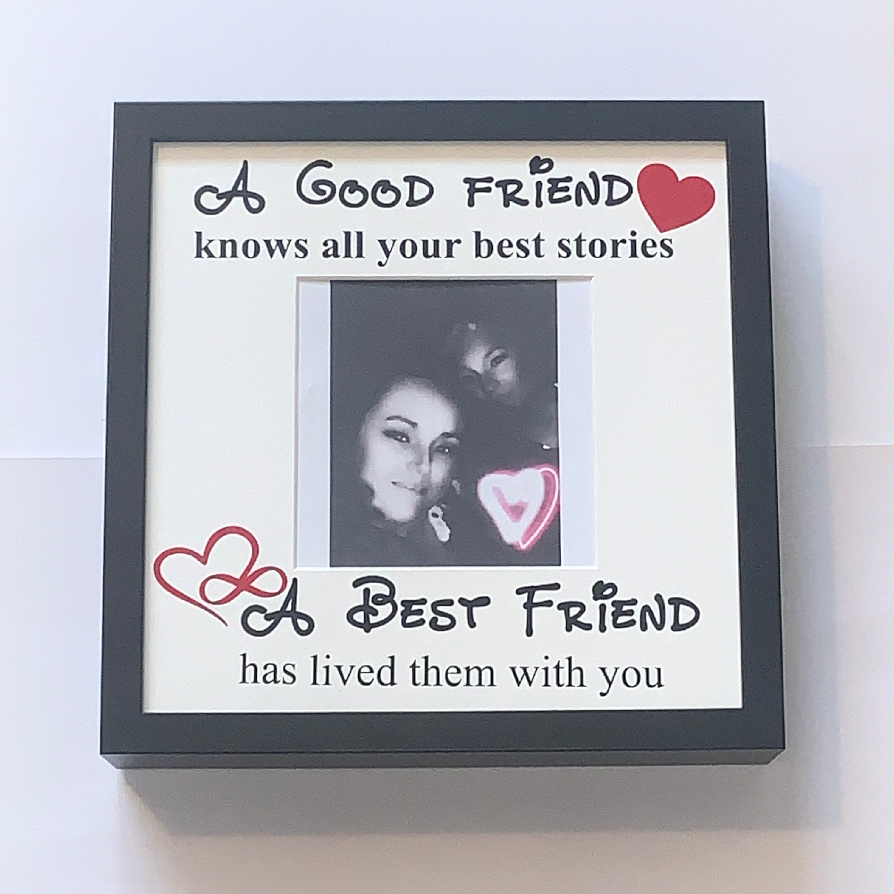 Best Friend Memories Deep Photo Box Frame. Perfect gift for that special friend.