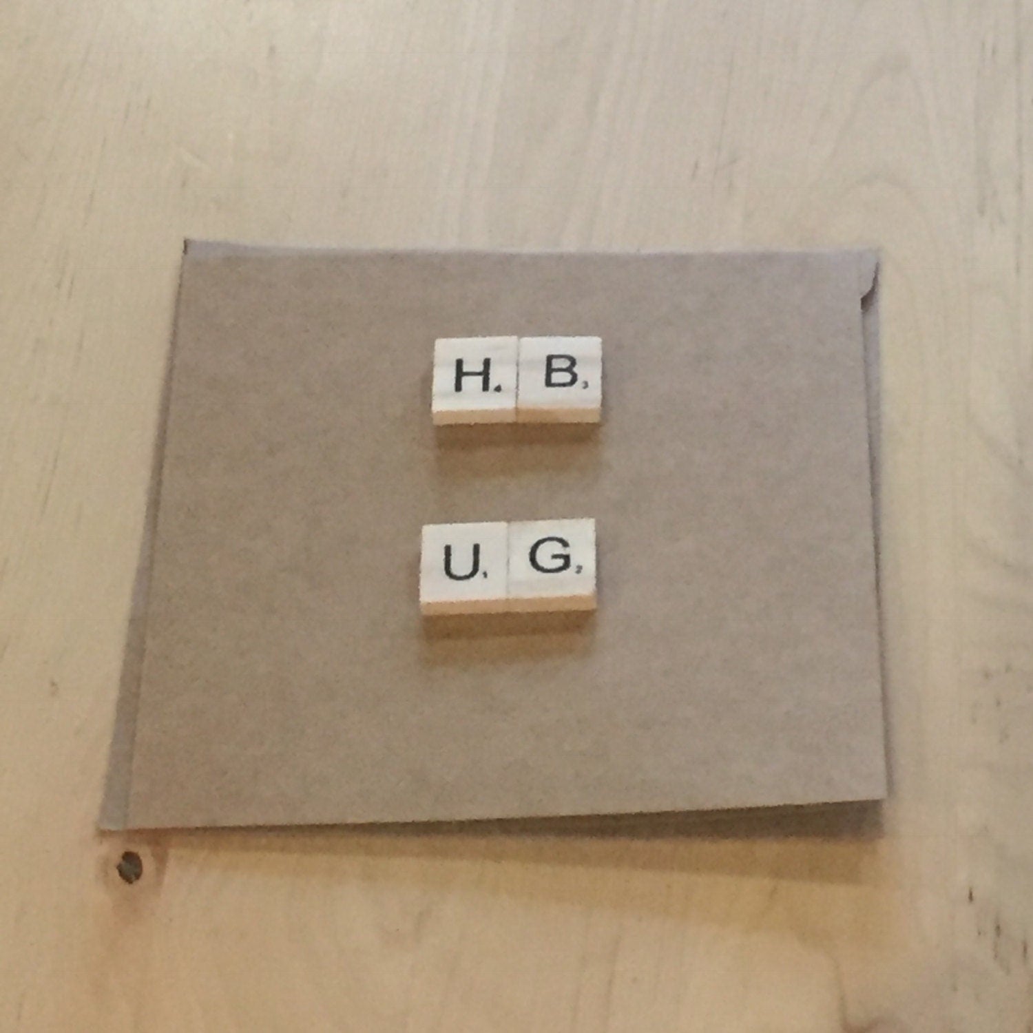 Funny Scrabble Tile Birthday Card, Rude Message (6x6")